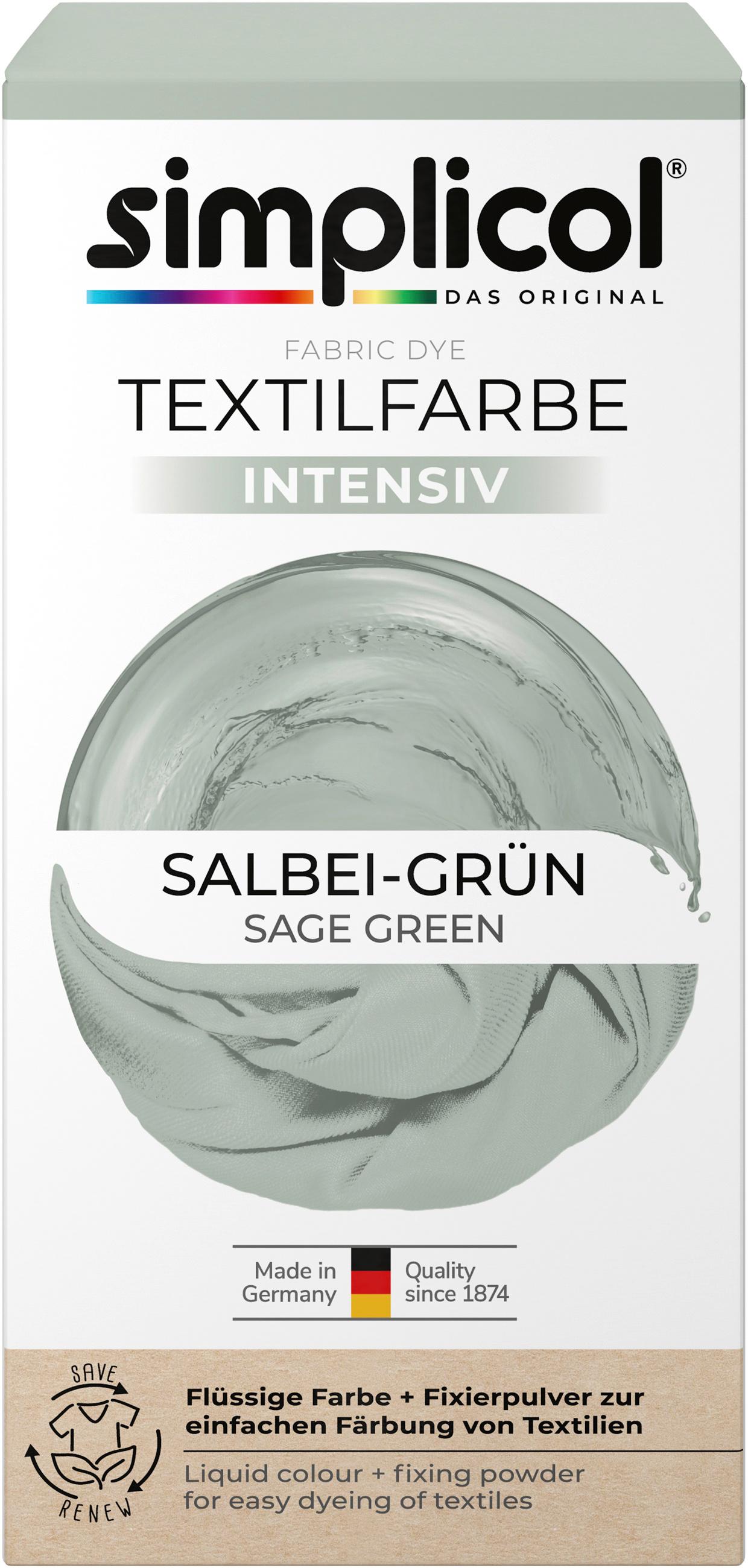 Simplicol Textilfarbe Intensiv Salbei-Grün
