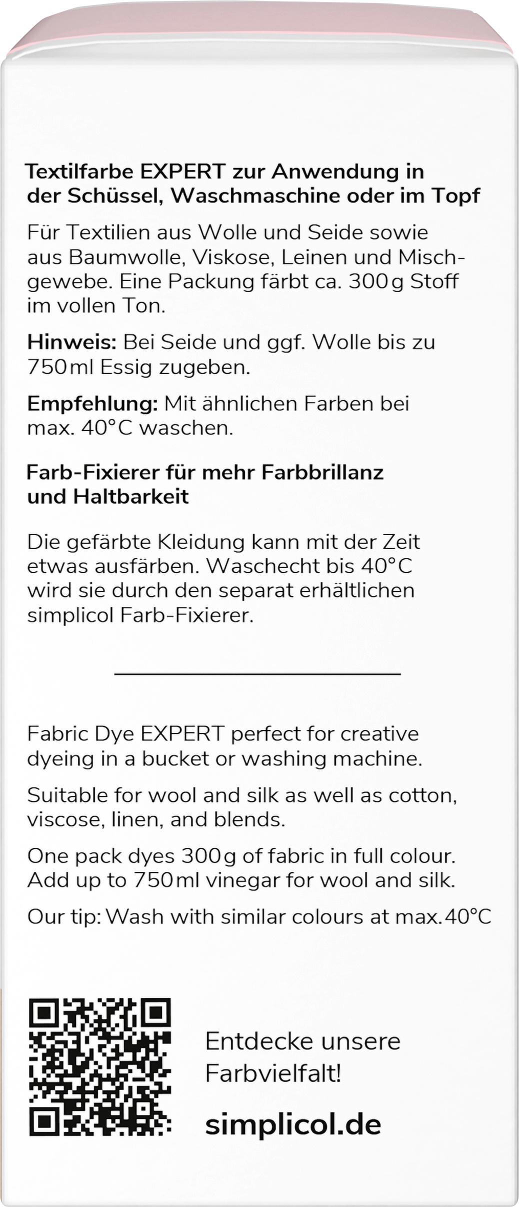 Produktbild simplicol Textilfarbe Expert Strawberry-Cream 4 von 5