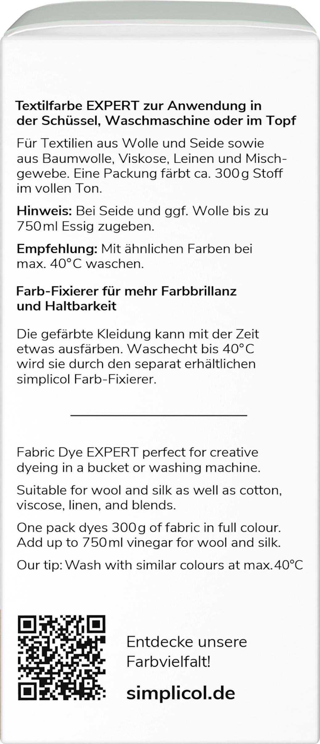 Produktbild simplicol Textilfarbe Expert Salbei-Grün 5 von 5