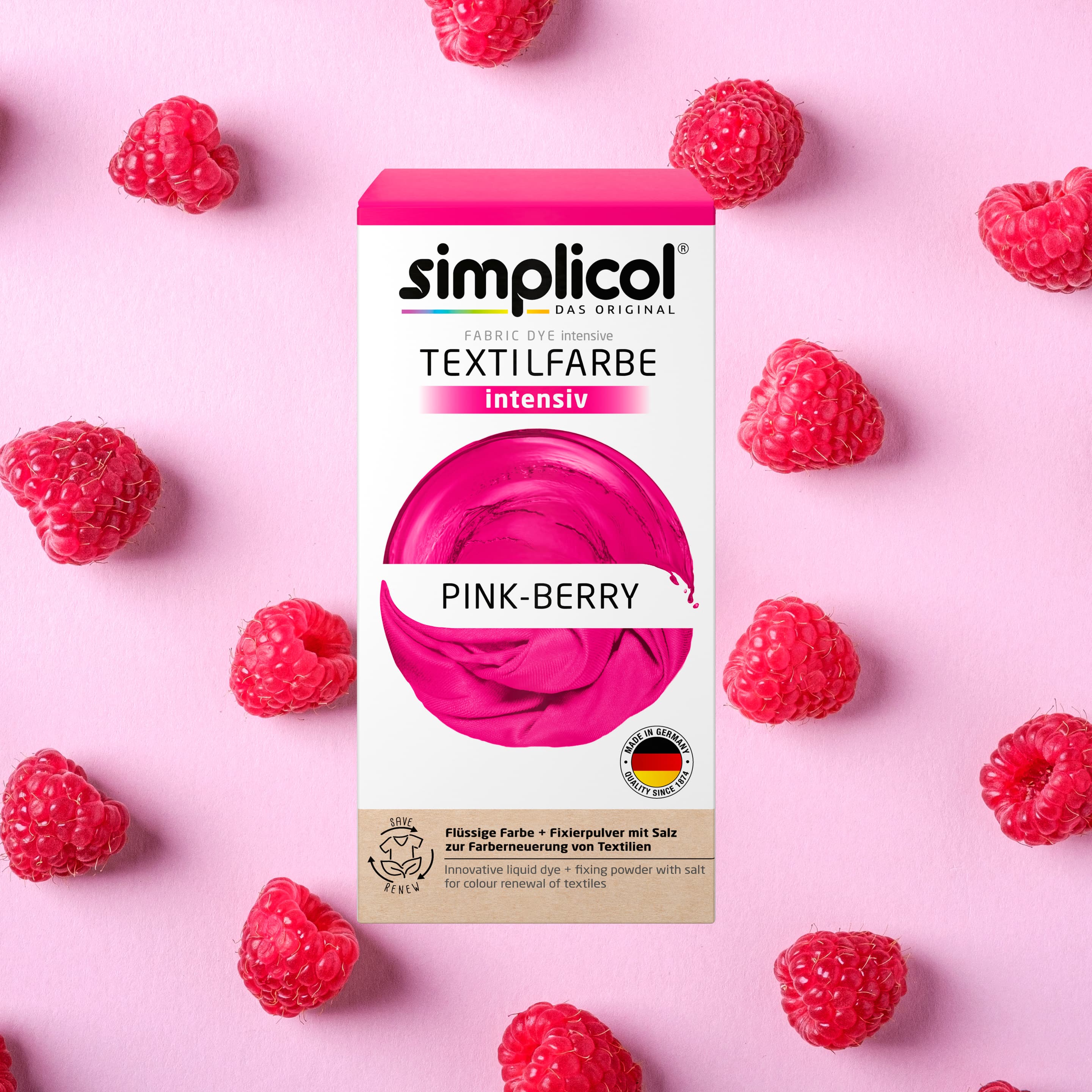 Produktbild Simplicol Textilfarbe Intensiv Pink-Berry 9 von 10