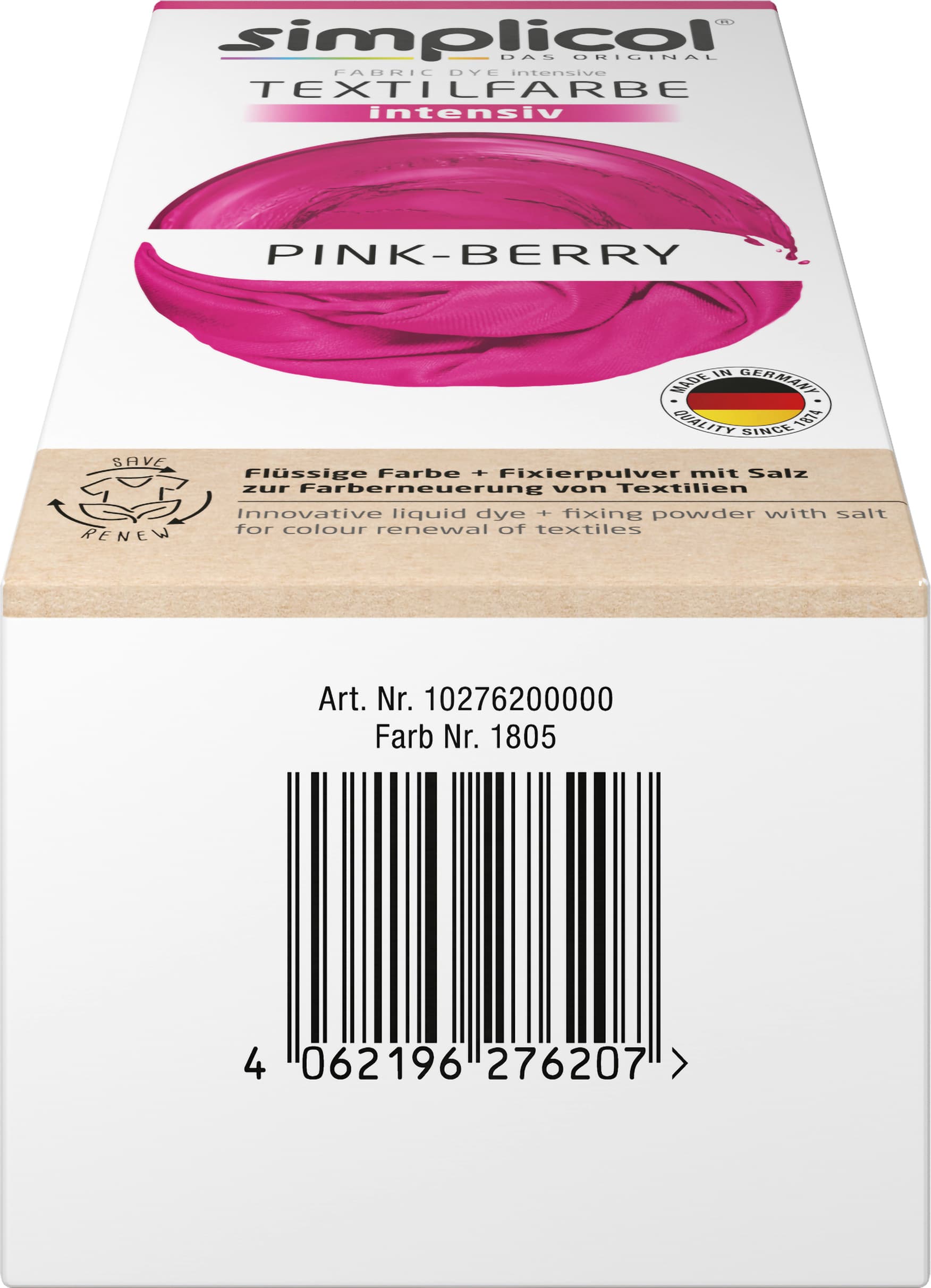 Produktbild Simplicol Textilfarbe Intensiv Pink-Berry 4 von 10