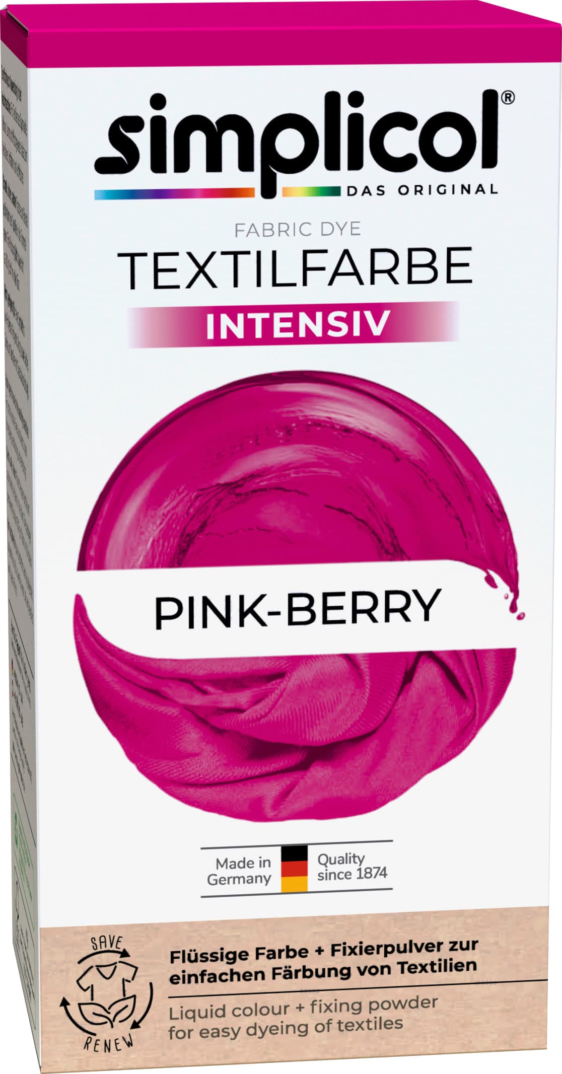 Produktbild Simplicol Textilfarbe Intensiv Pink-Berry 8 von 10