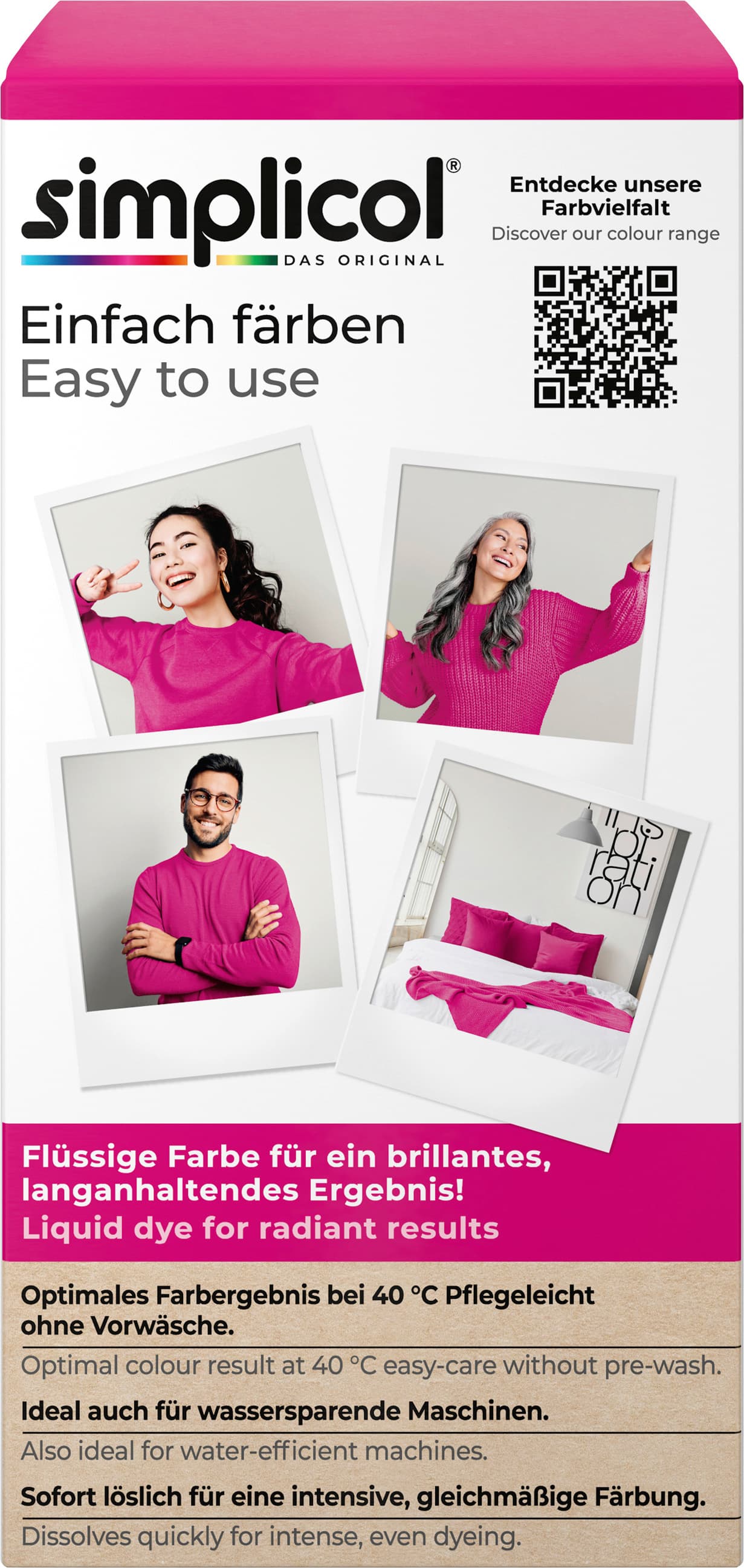 Produktbild Simplicol Textilfarbe Intensiv Pink-Berry 2 von 10