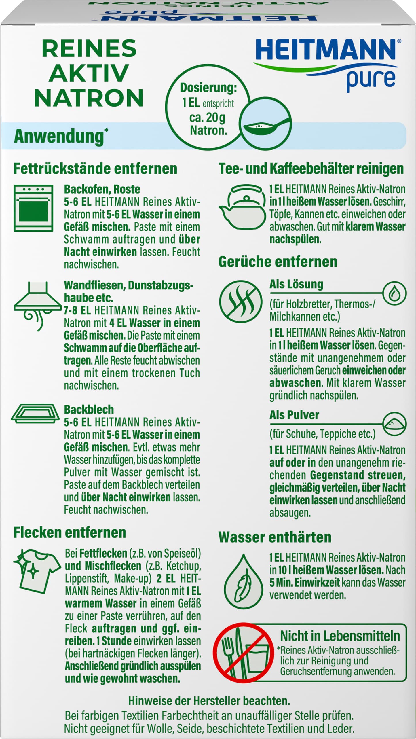 Produktbild Heitmann pure Reines Aktiv Natron 2 von 8