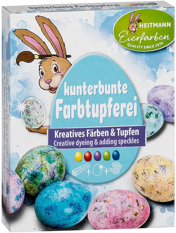 HEITMANN Eierfarben Kunterbunte Farbtupferei