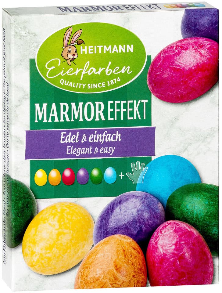 HEITMANN Eierfarben Marmor Effekt