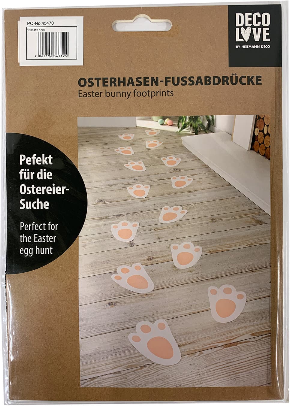 DECO LOVE Osterhasen-Fußabdrücke