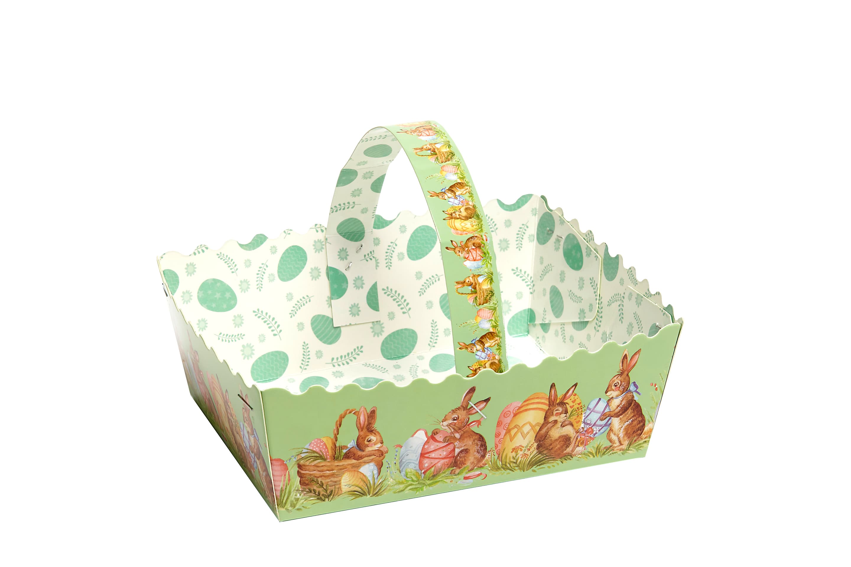 Deco Love Papp-Körbchen Hase mit Eiern