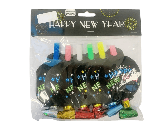 DECO LOVE Partytröten Happy New Year