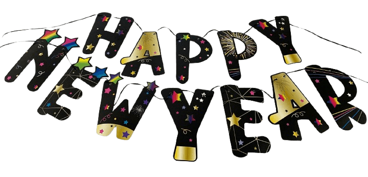 DECO LOVE Papiergirlande Happy New Year