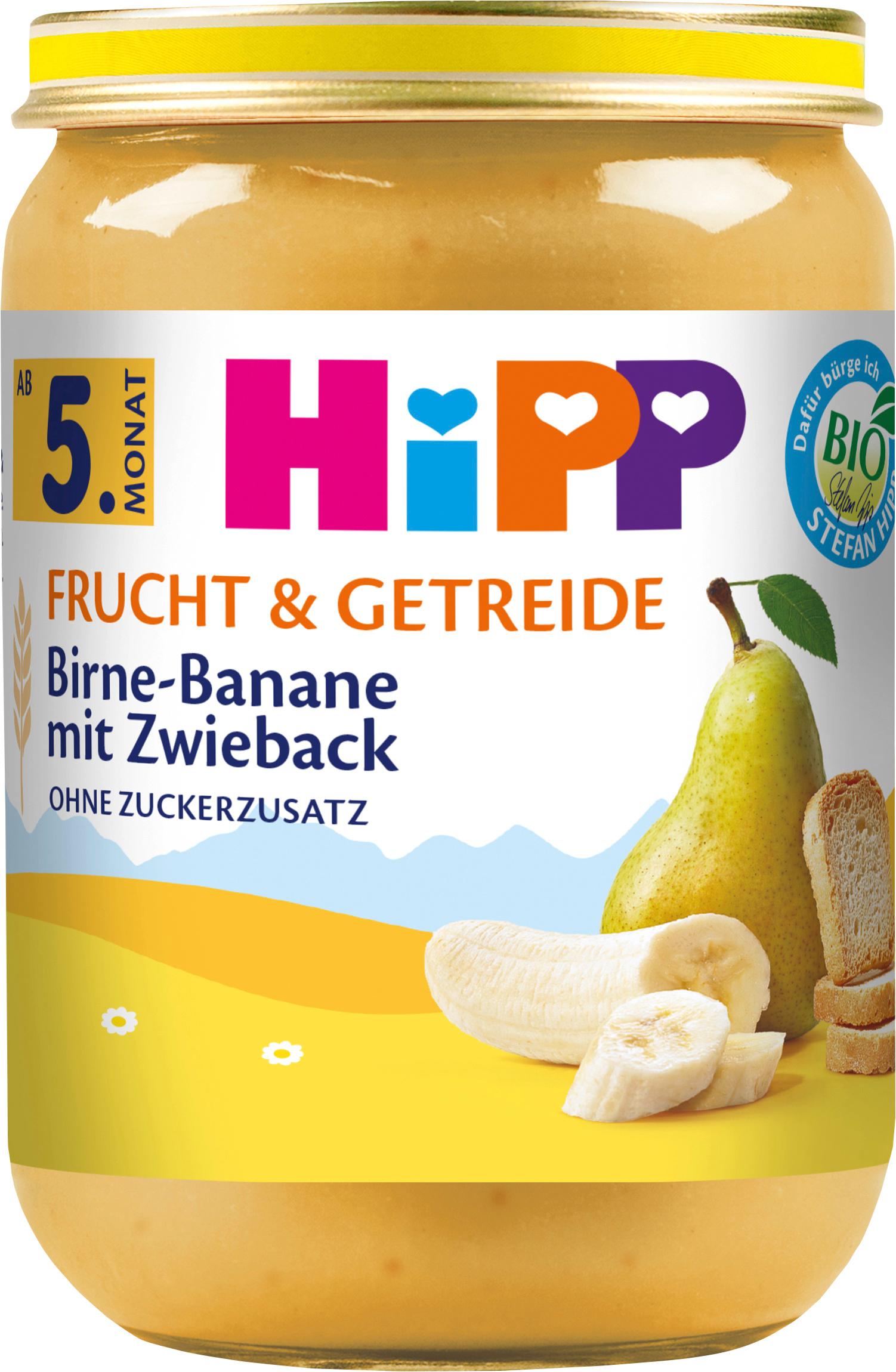 HiPP Bio Frucht und Getreide Birne-Banane mit Zwieback