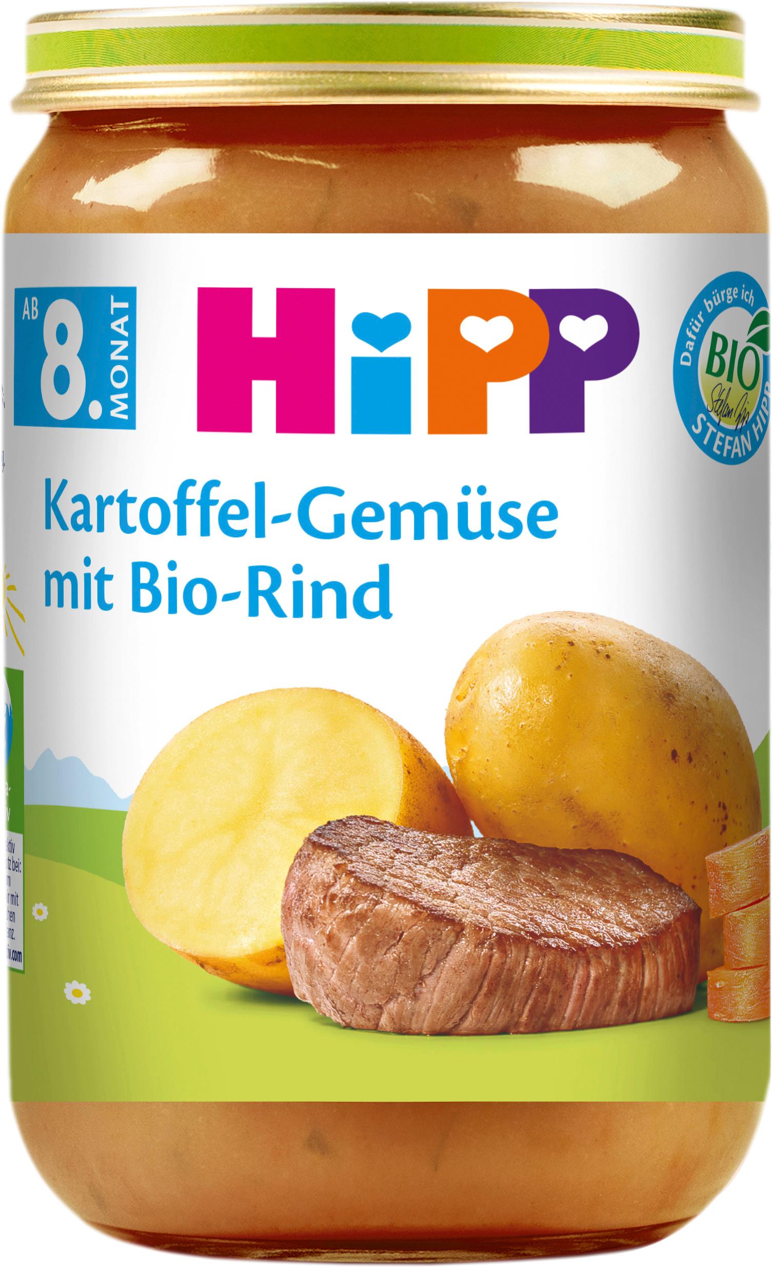 HiPP Bio Menüs: Kartoffel-Gemüse mit Bio-Rind