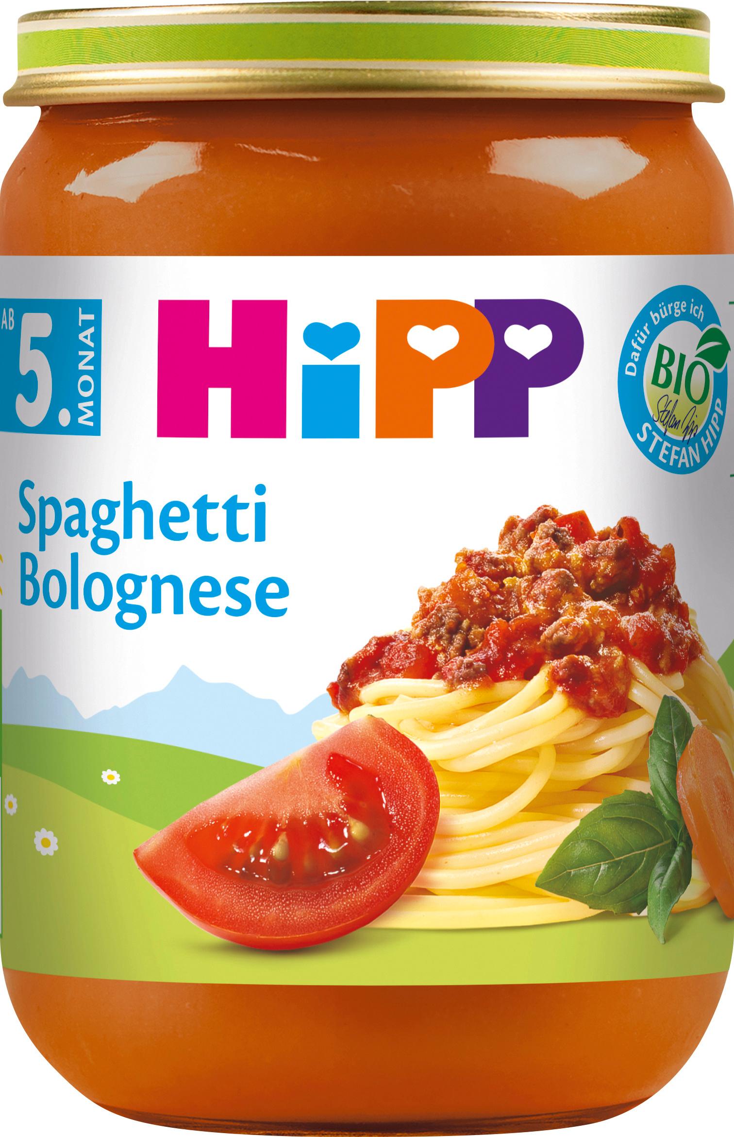 HiPP Menüs: Spaghetti Bolognese