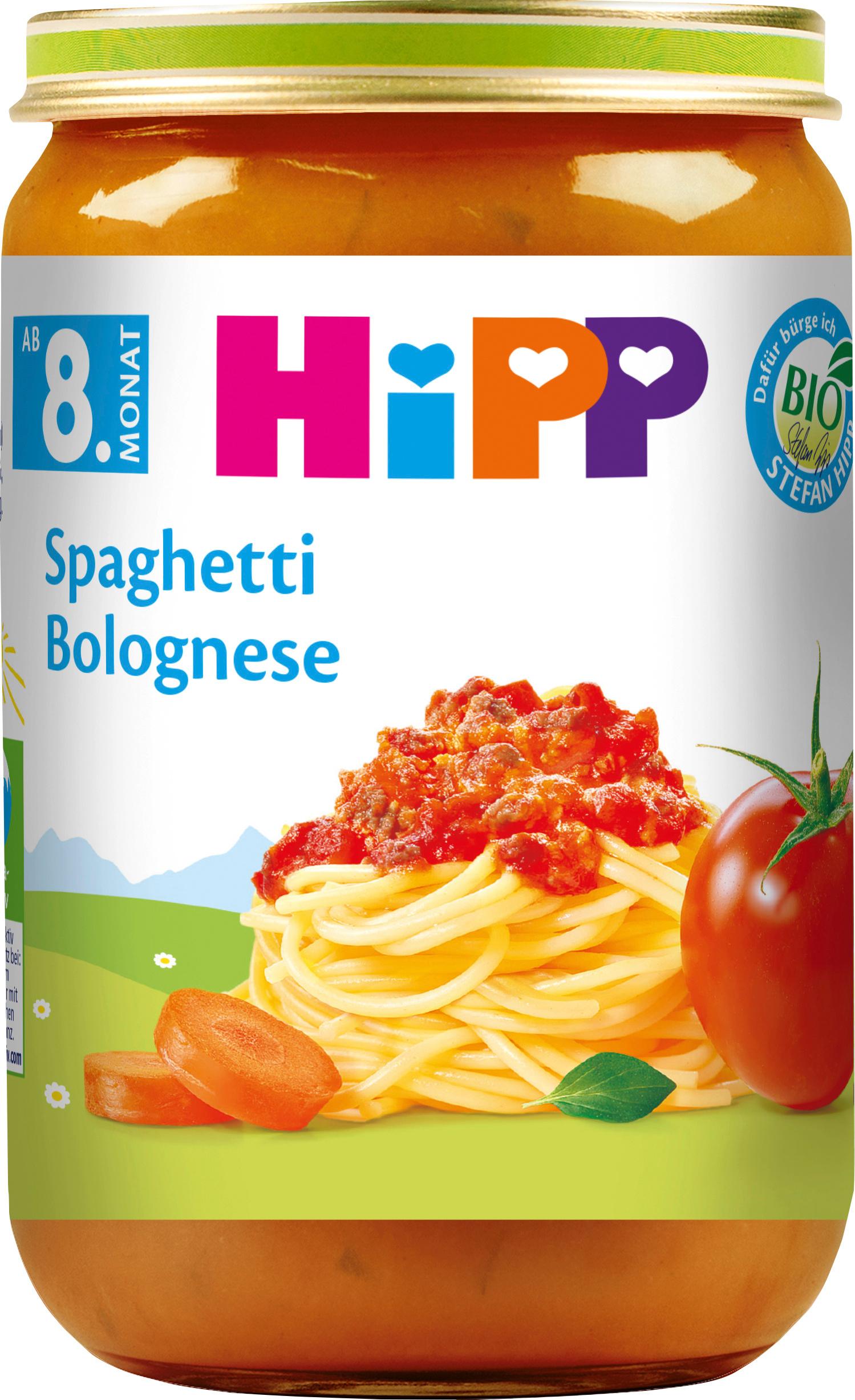 HiPP Menüs: Spaghetti Bolognese