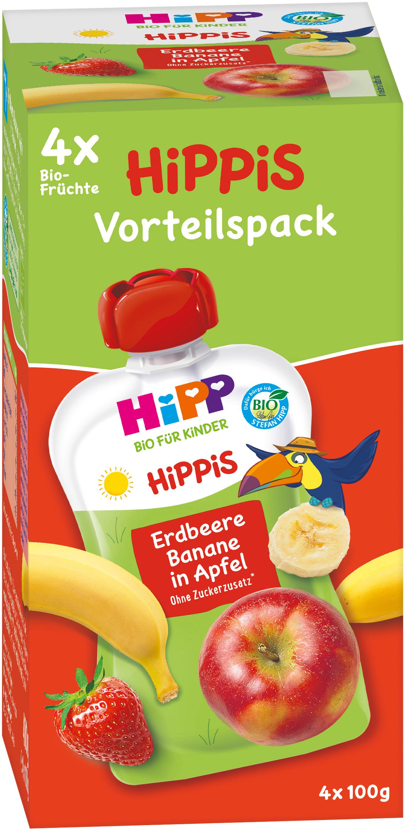 Produktbild HiPP Bio für Kinder HiPPiS Erdbeere Banane in Apfel 2 von 2