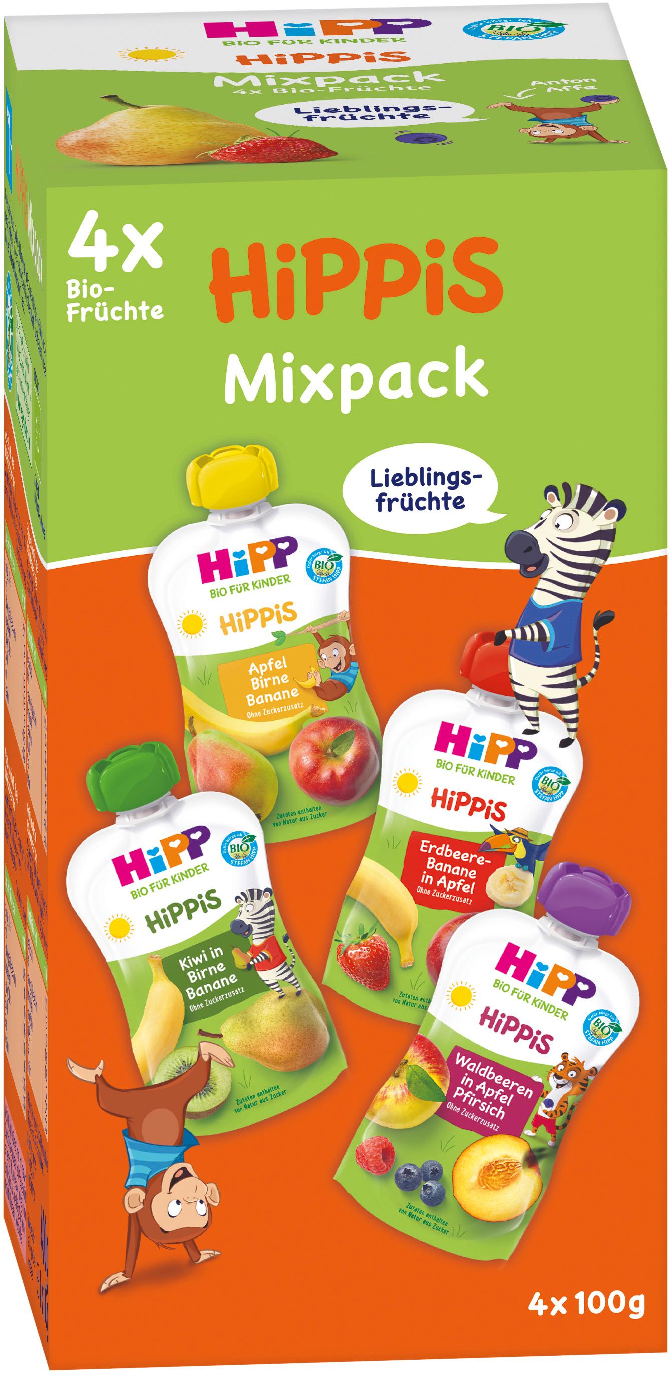 Produktbild HiPP Bio für Kinder HiPPiS 4er Mixpack 2 von 2