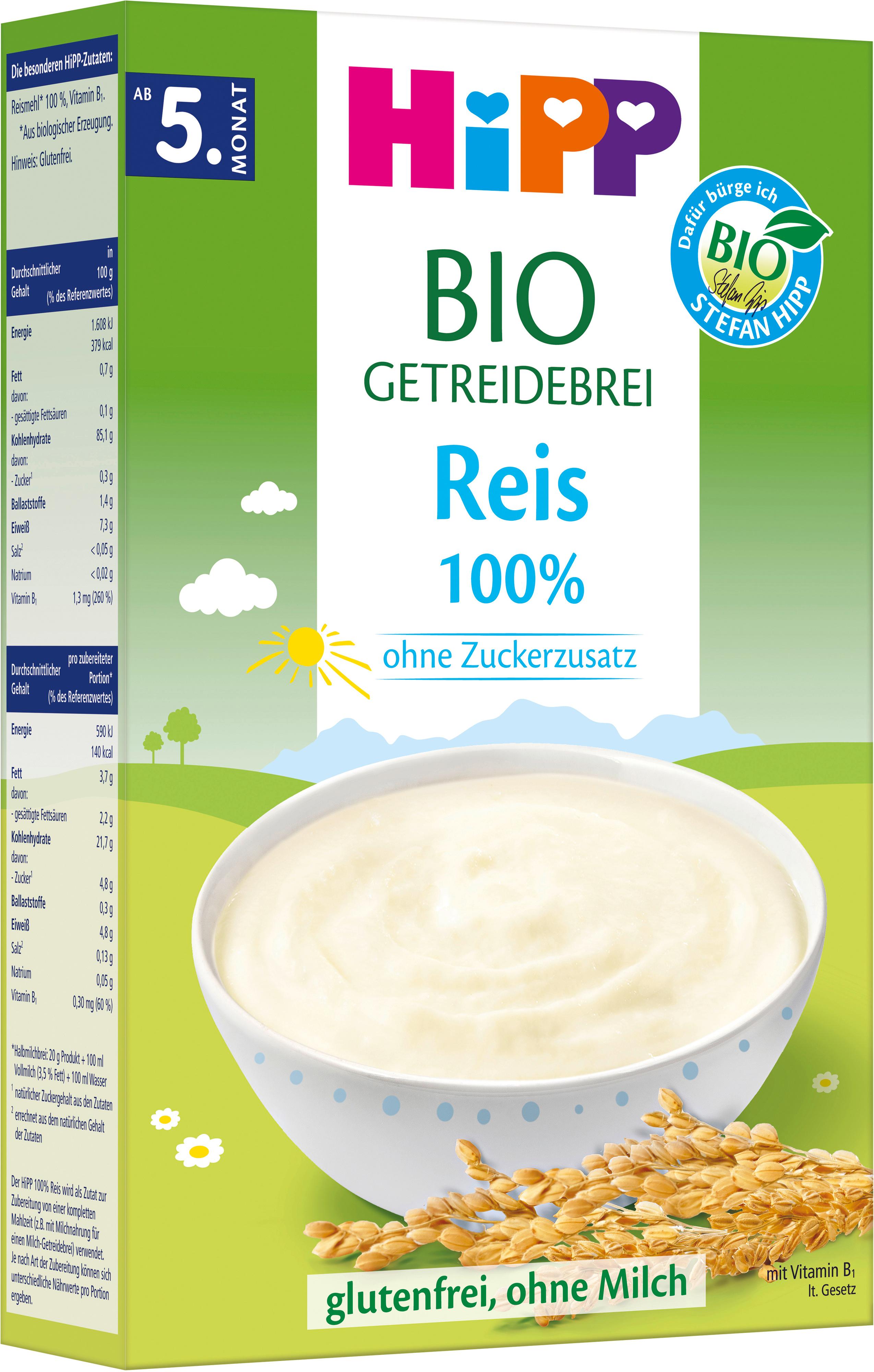 Produktbild HiPP Bio-Getreide-Brei ohne Zuckerzusatz 2 von 4