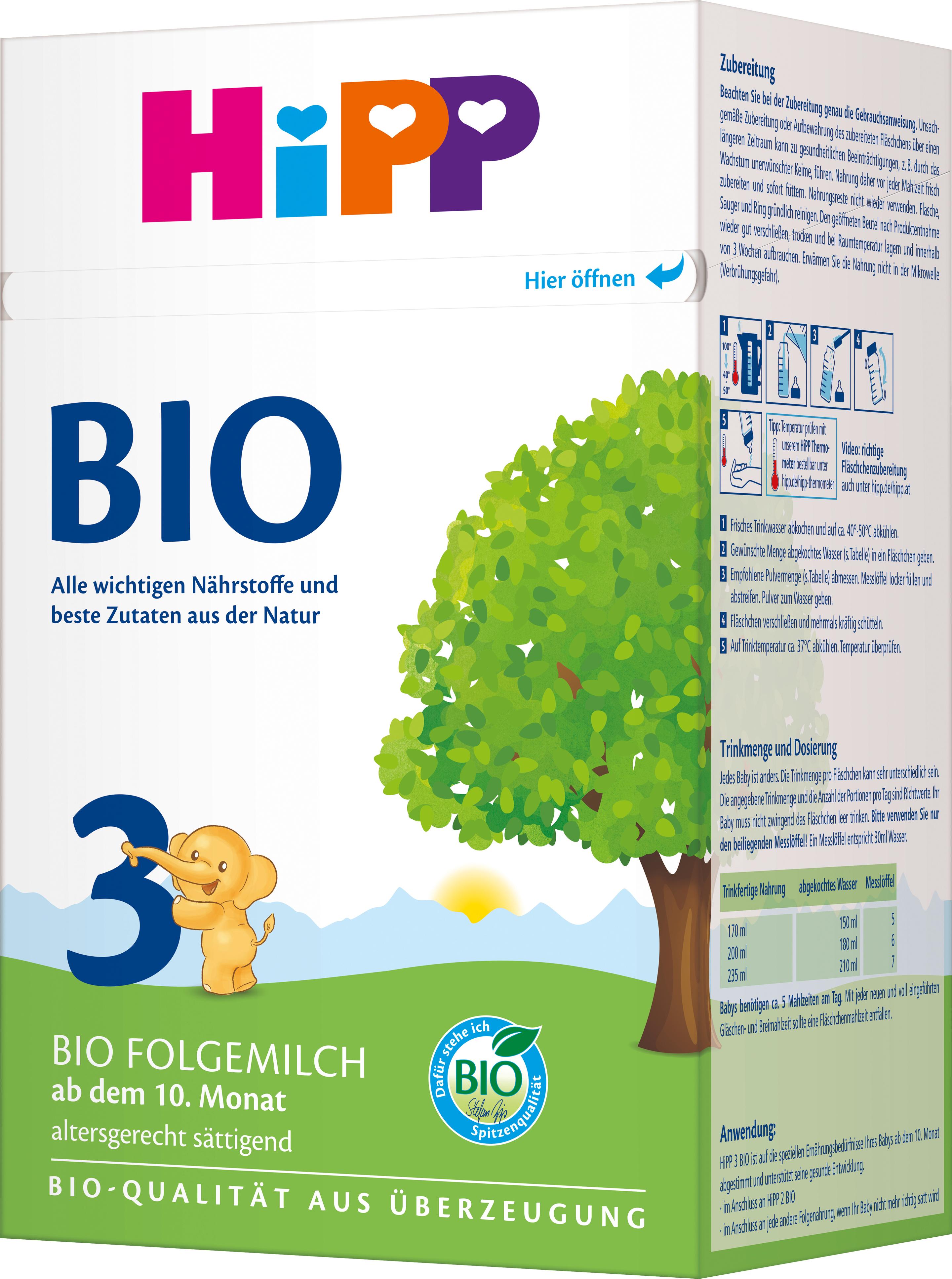 Produktbild HiPP Milchnahrung Bio Folgemilch 3 2 von 2