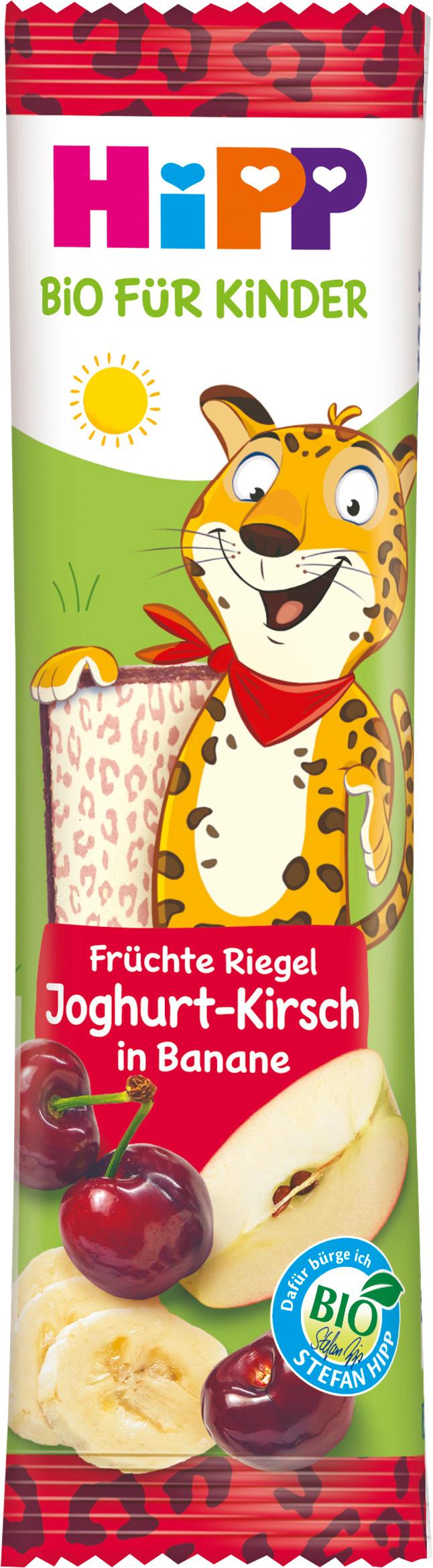 HiPP Bio für Kinder Früchte Riegel Joghurt-Kirsch in Banane