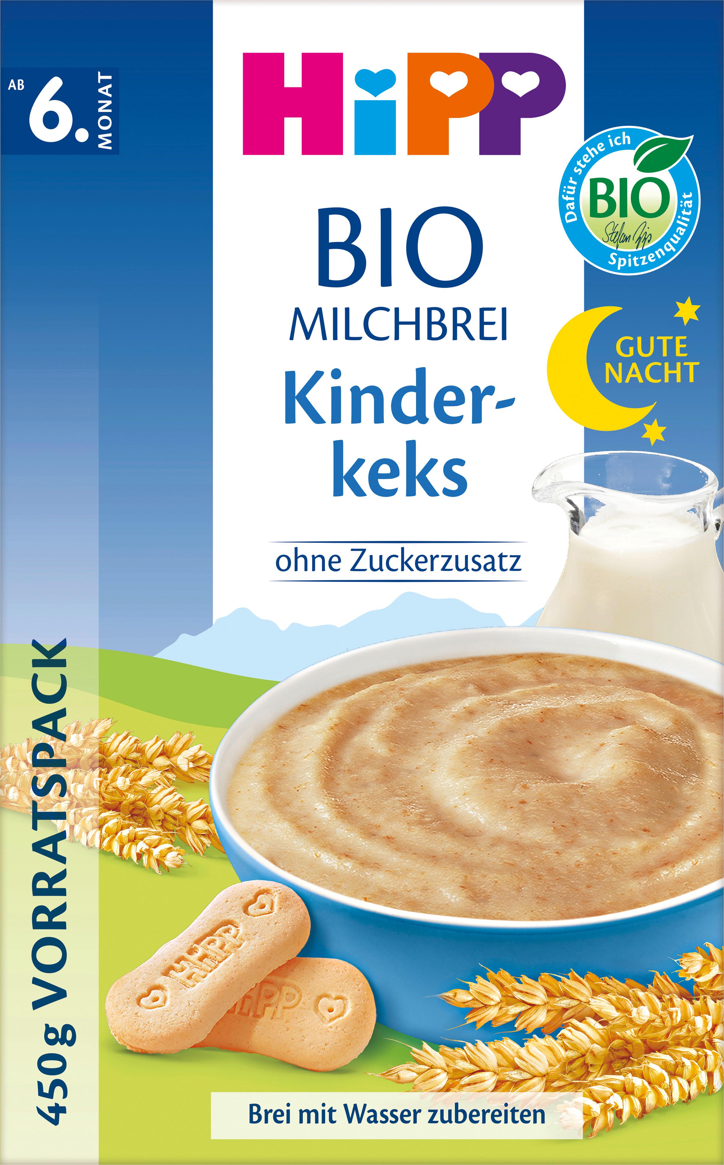 HiPP Bio-Milchbreie: Gute-Nacht-Brei Kinderkeks