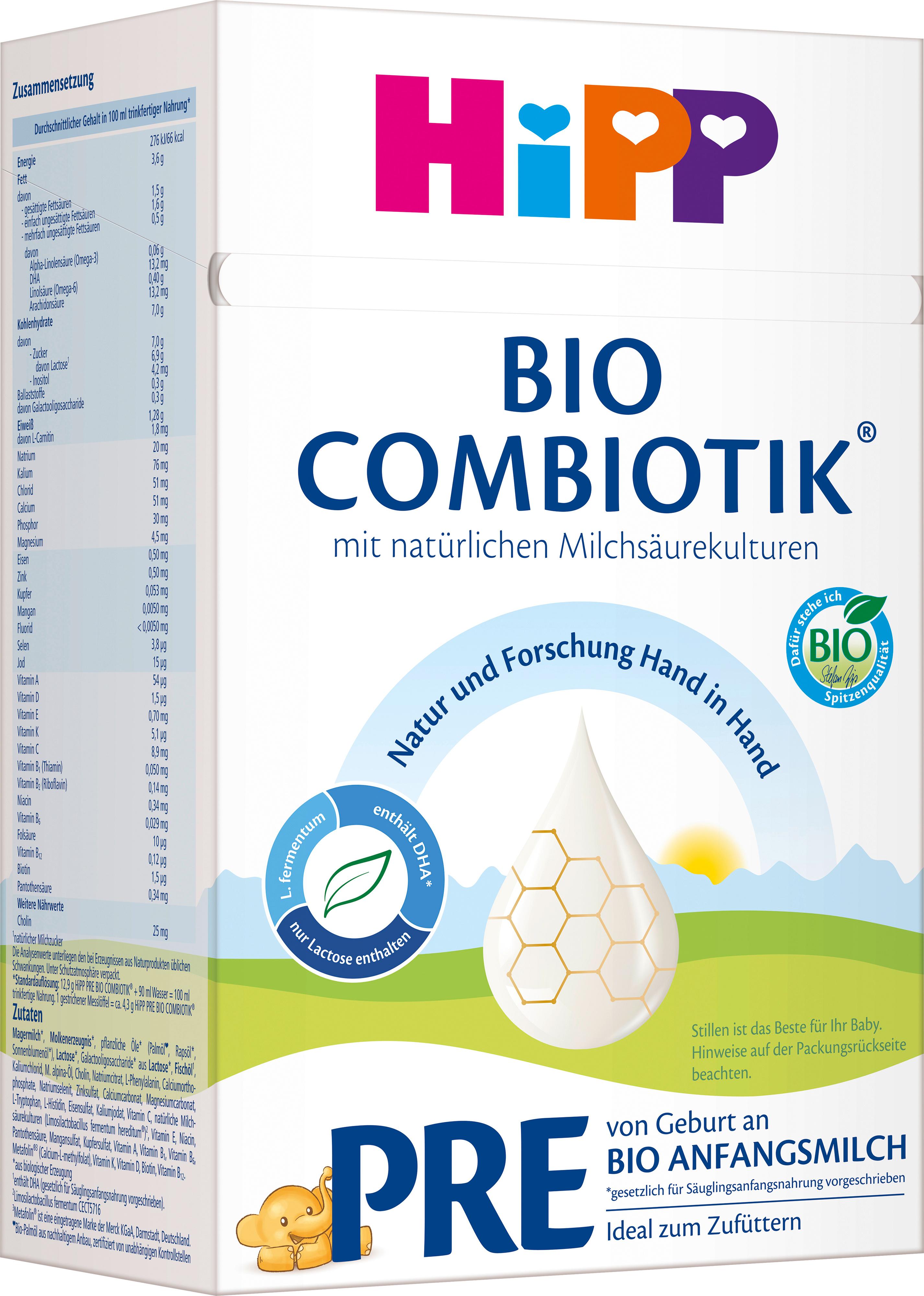 Produktbild HiPP Bio Milchnahrung PRE BIO Combiotik® 3 von 3