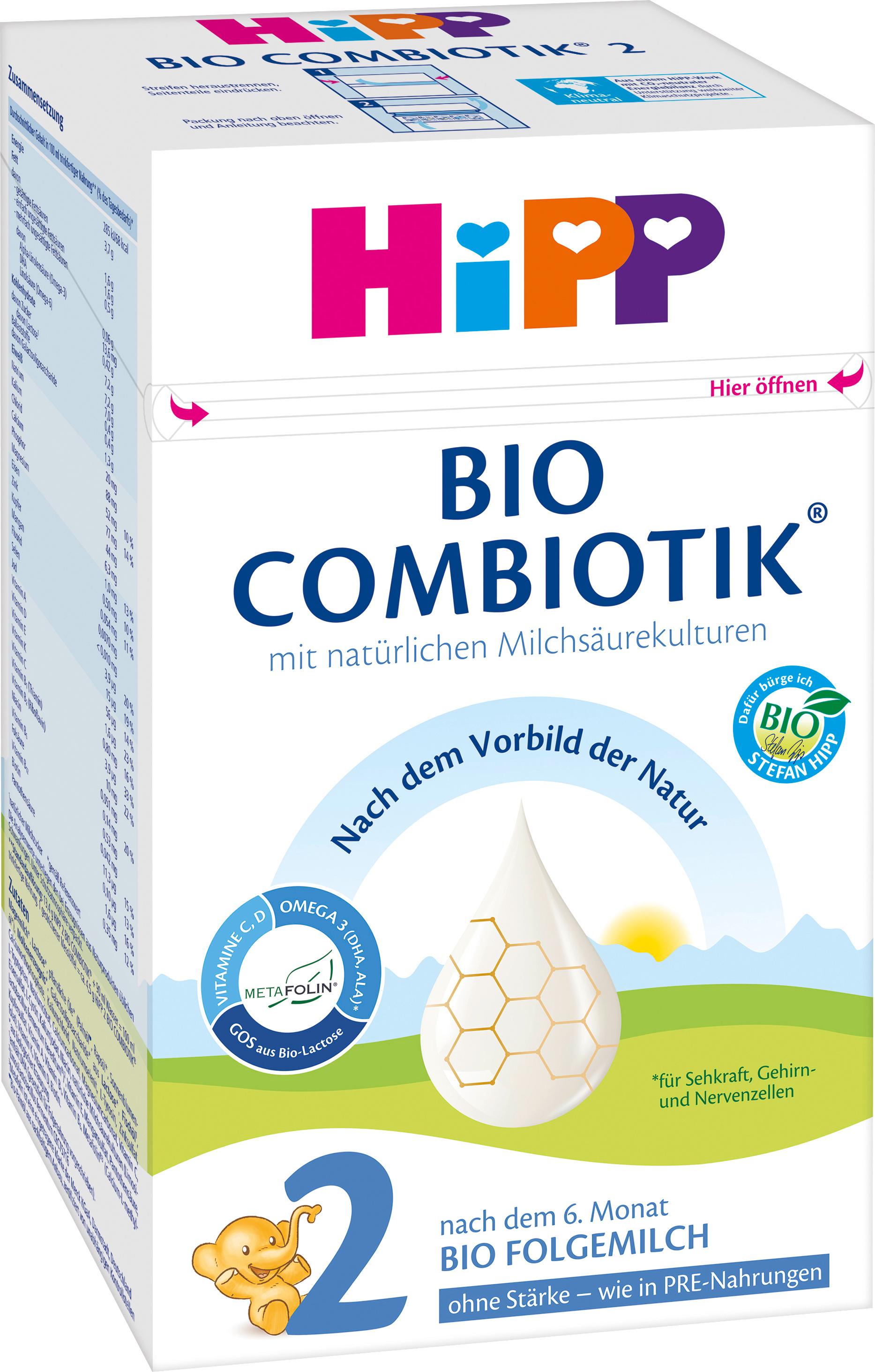 Produktbild HiPP Bio Milchnahrung 2 BIO Combiotik® ohne Stärke 2 von 2