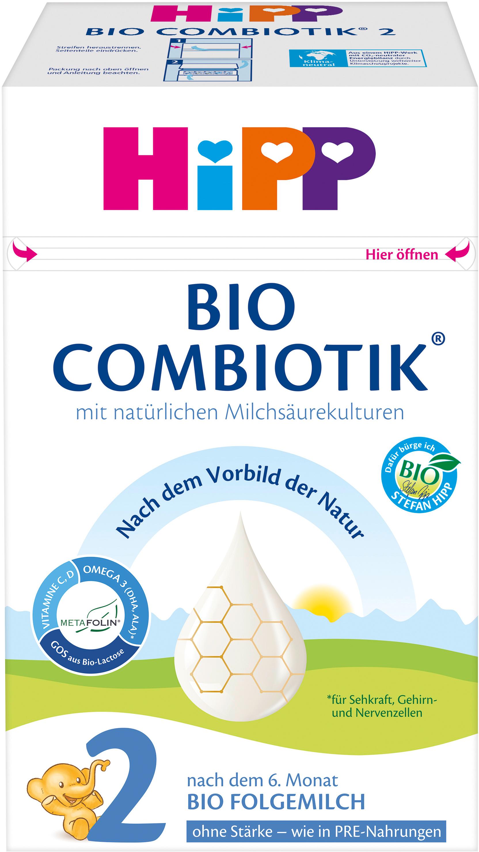 HiPP Bio Milchnahrung 2 BIO Combiotik® ohne Stärke