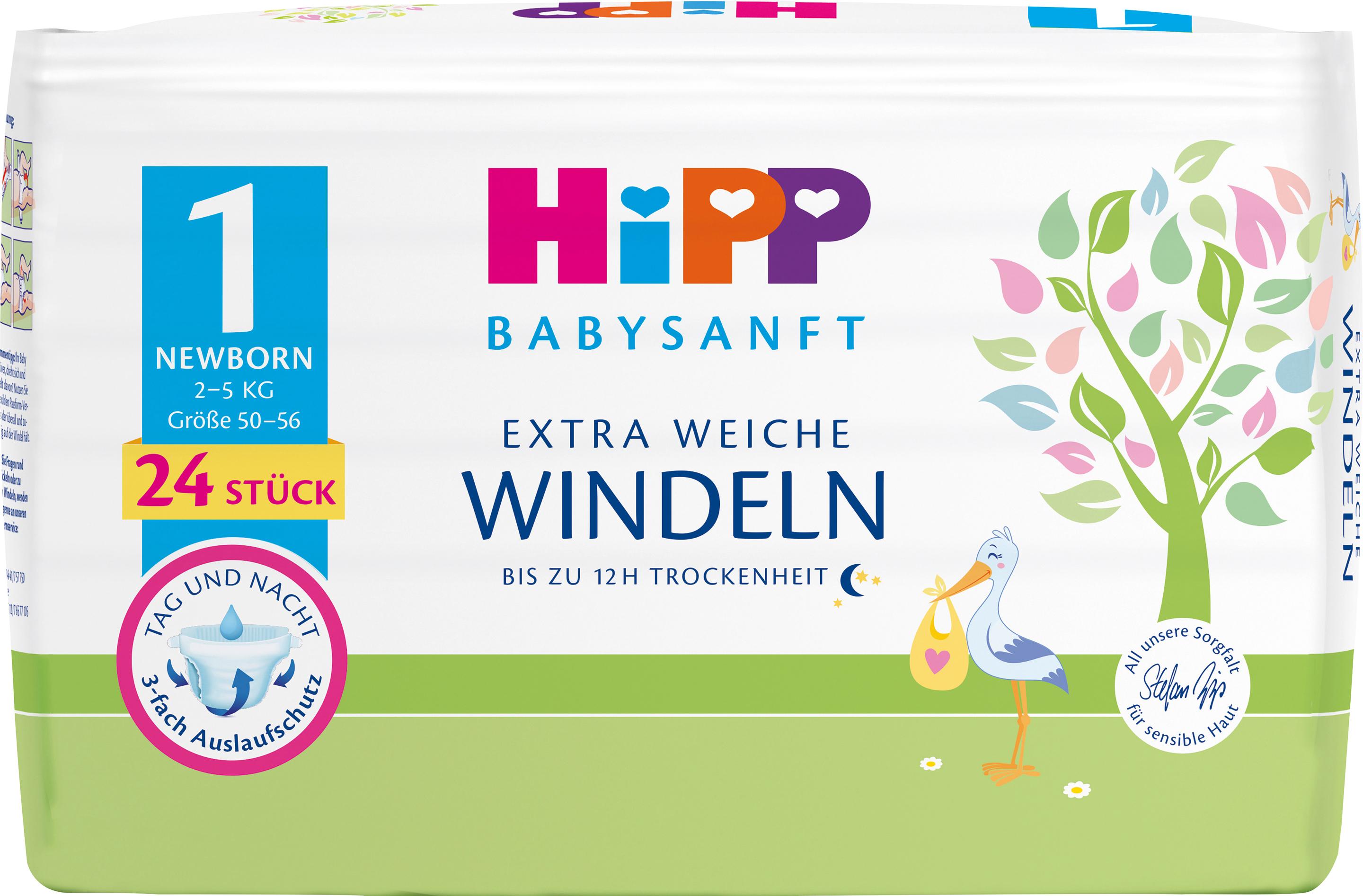 HiPP Babysanft Windeln Newborn Gr. 1