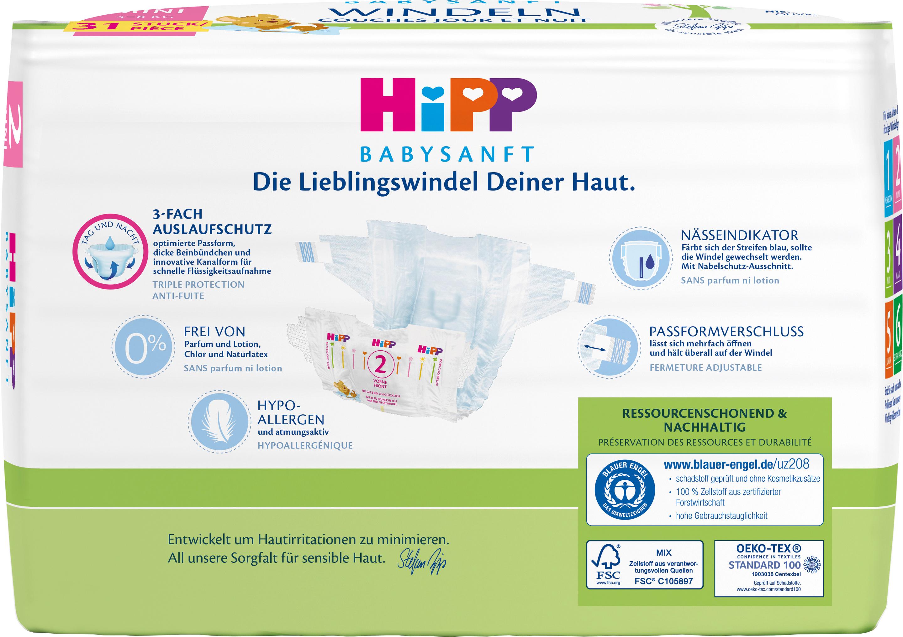 Produktbild Babysanft Windeln Mini Gr. 2 2 von 7