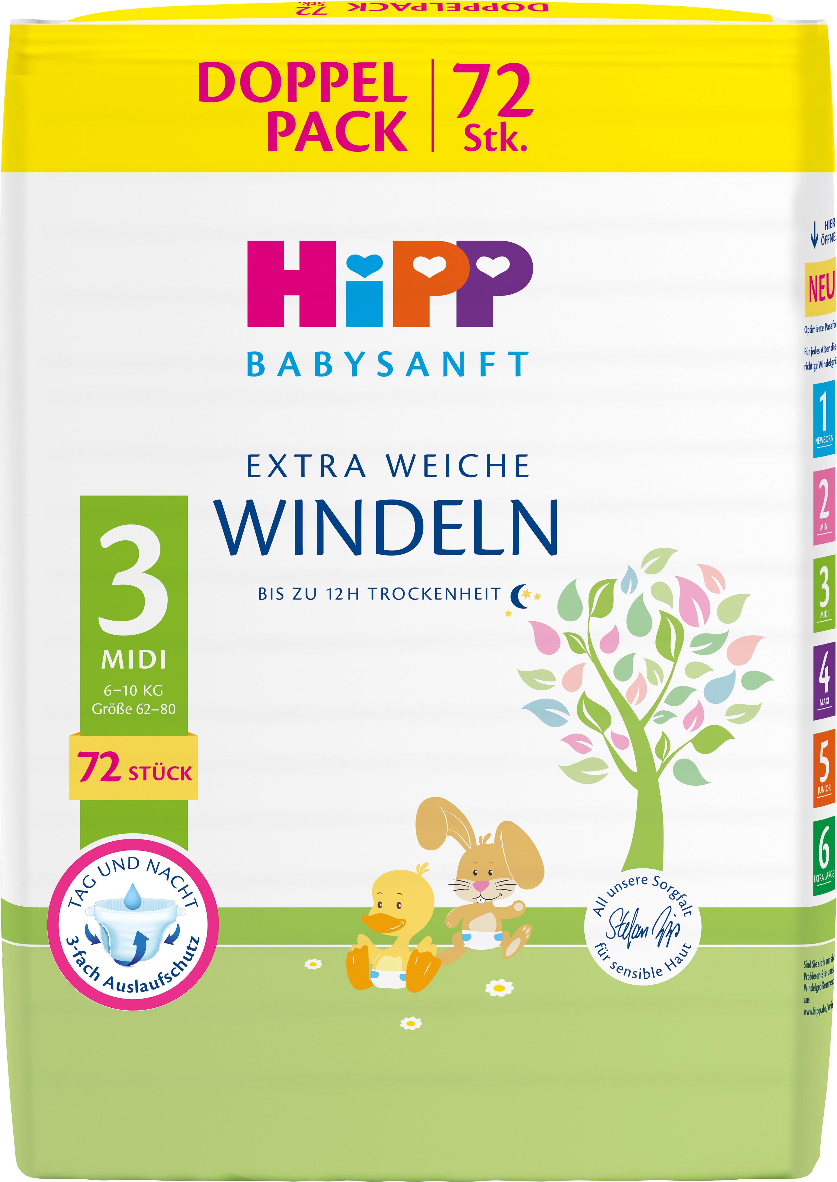 HiPP Babysanft Windeln Midi 3 Vorratsbox