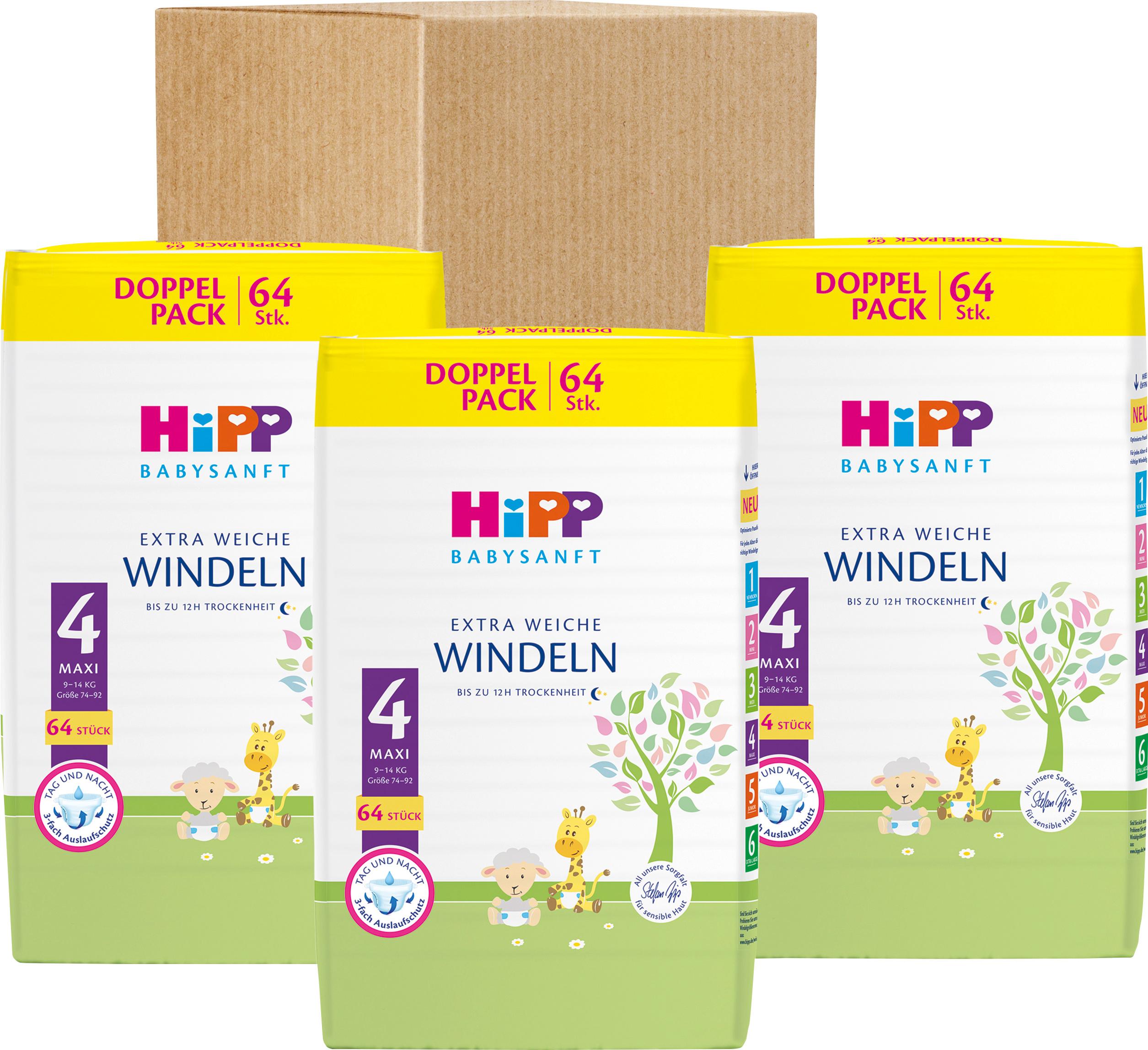 Produktbild HiPP Babysanft Windeln Maxi4 Vorratsbox 5 von 7