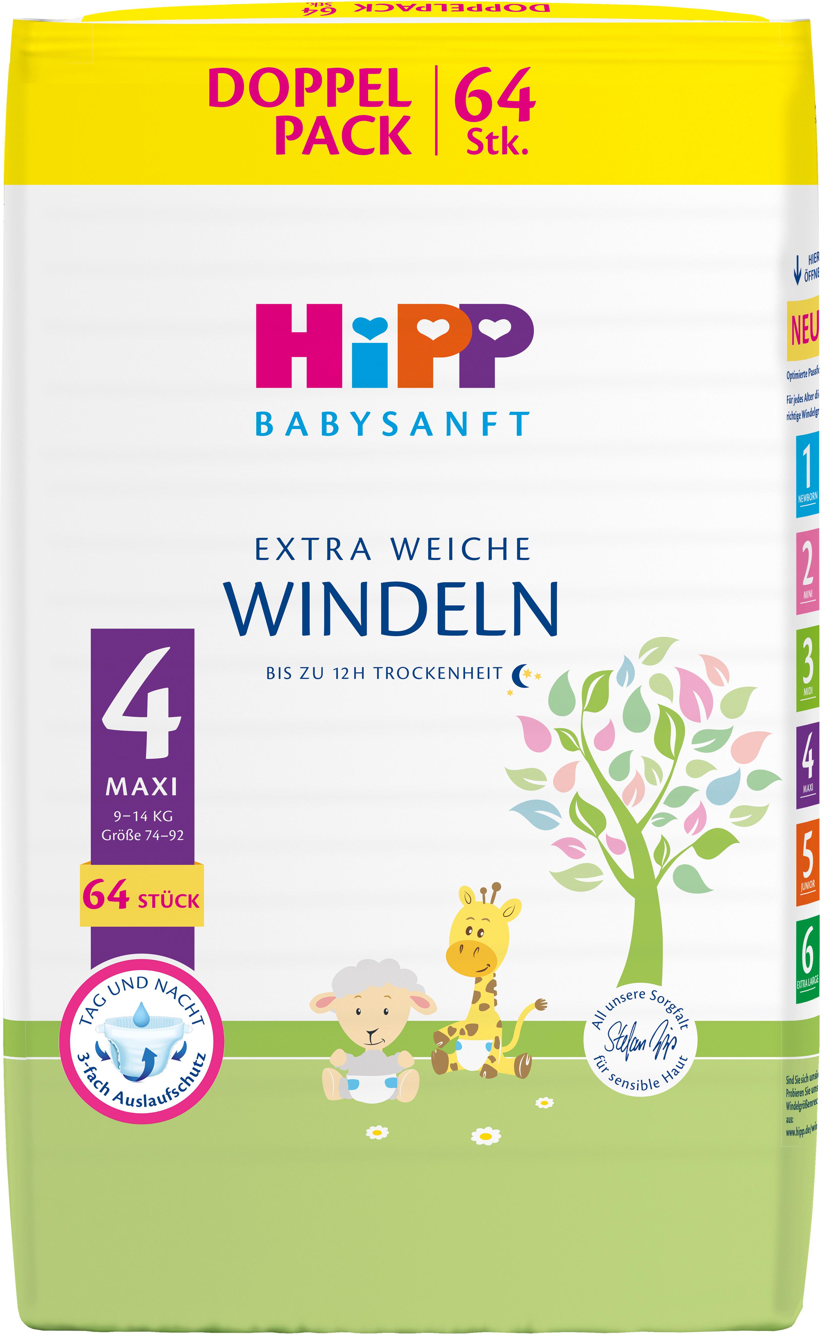 HiPP Babysanft Windeln Maxi4 Vorratsbox