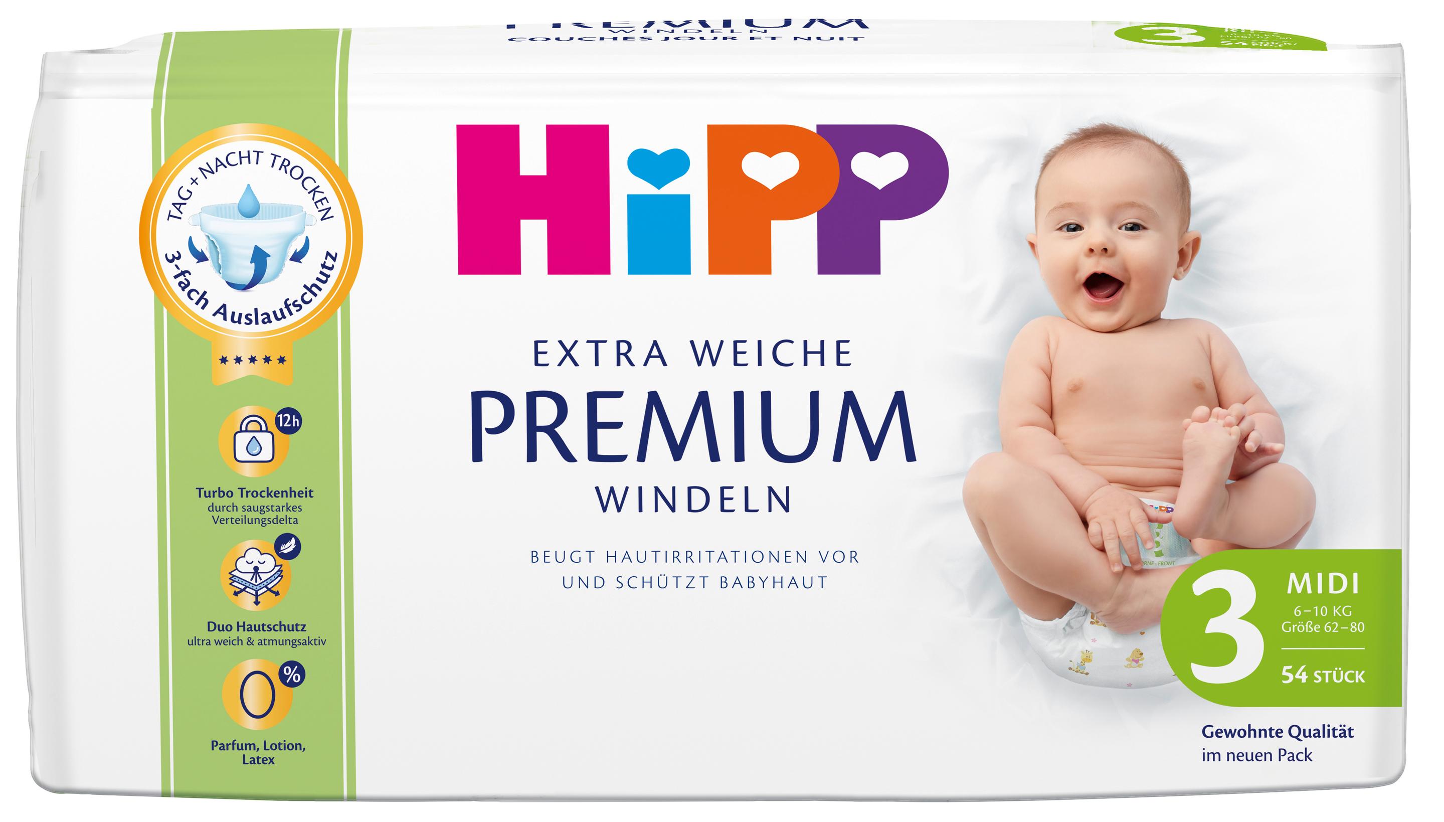 HiPP Extra Weiche Premium Windeln Midi 3