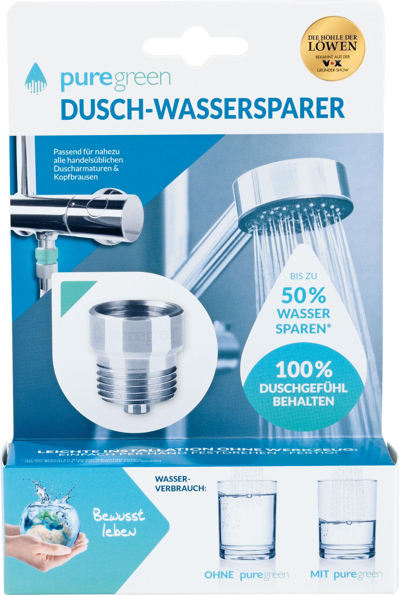 puregreen Wassersparer für die Dusche