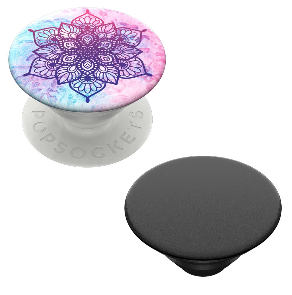 PopSockets PopGrip 2 in 1 Rainbow-Nirvana + PopTop Black