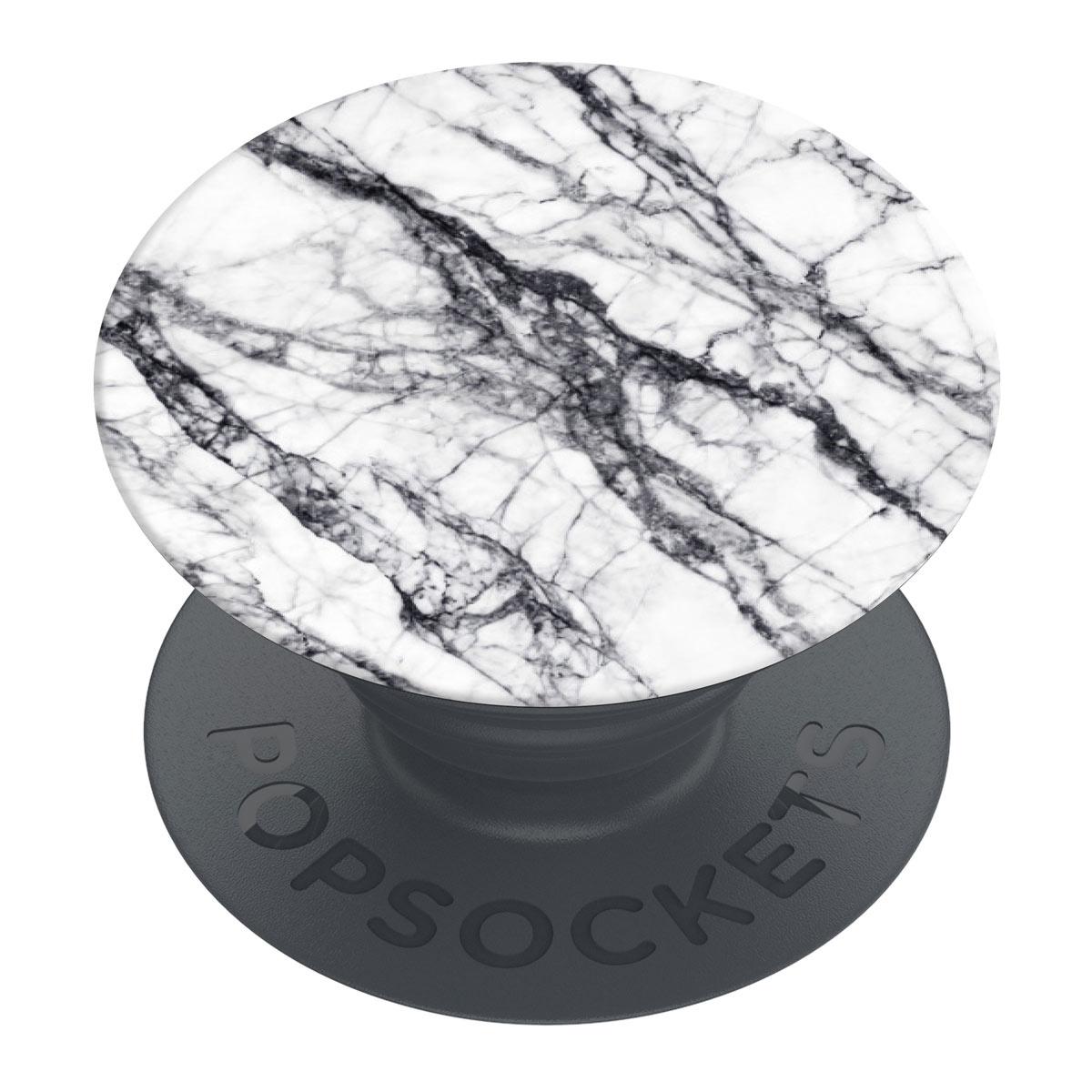 Produktbild PopGrip - ausziehbarer Handy-Griff Handyhalter -  Basic White Stone Marble 7 von 7