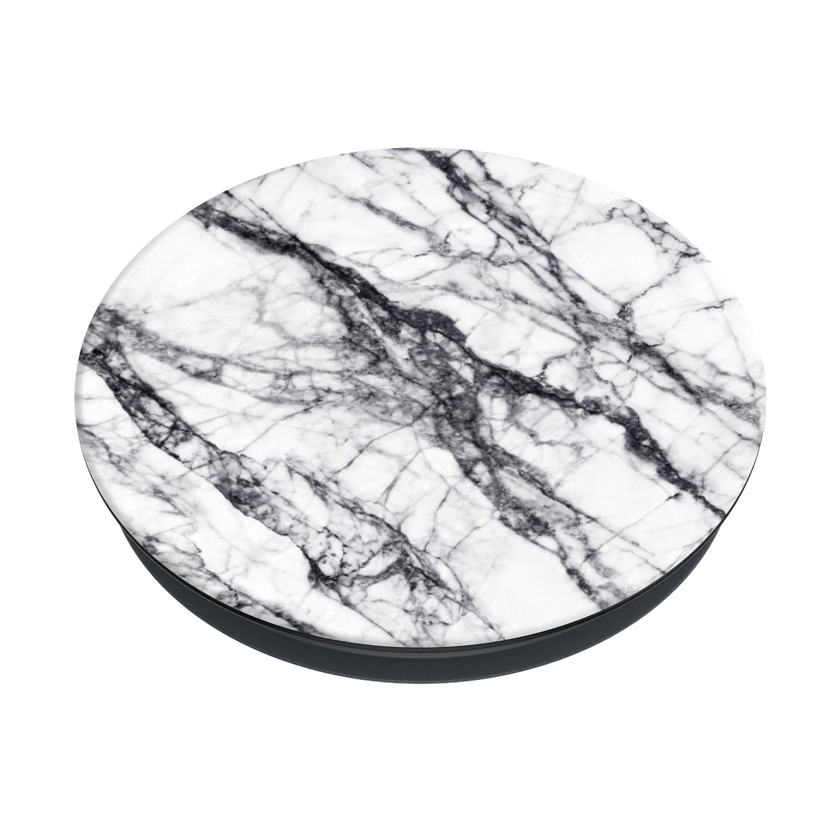 Produktbild PopGrip - ausziehbarer Handy-Griff Handyhalter -  Basic White Stone Marble 6 von 7