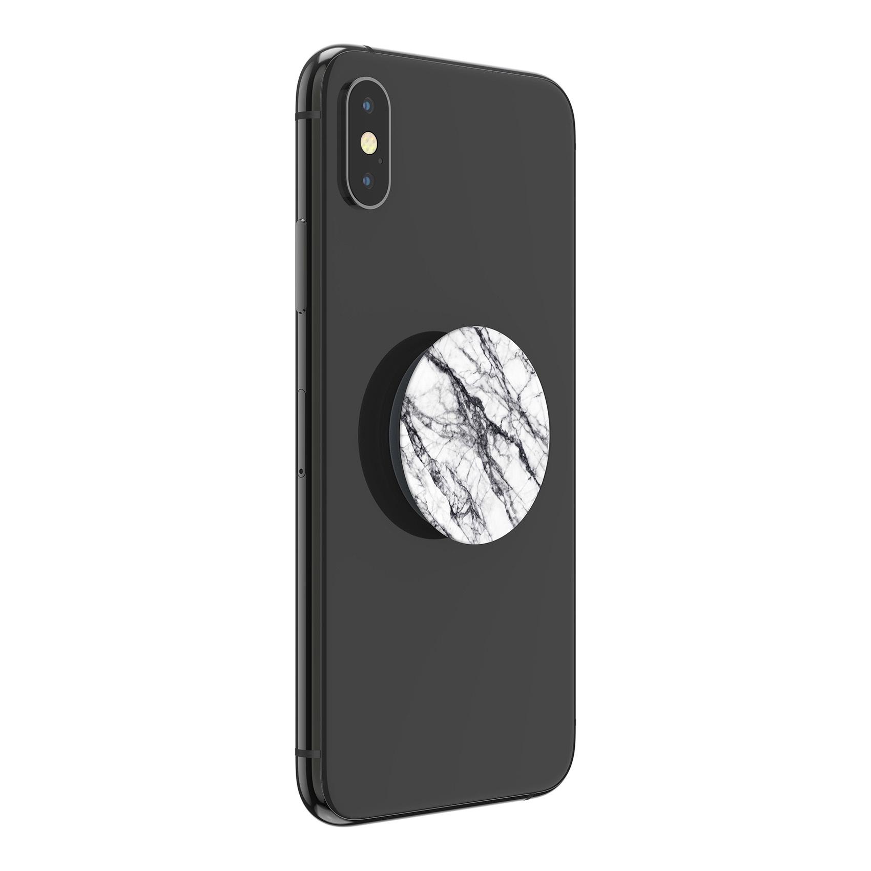 Produktbild PopGrip - ausziehbarer Handy-Griff Handyhalter -  Basic White Stone Marble 5 von 7