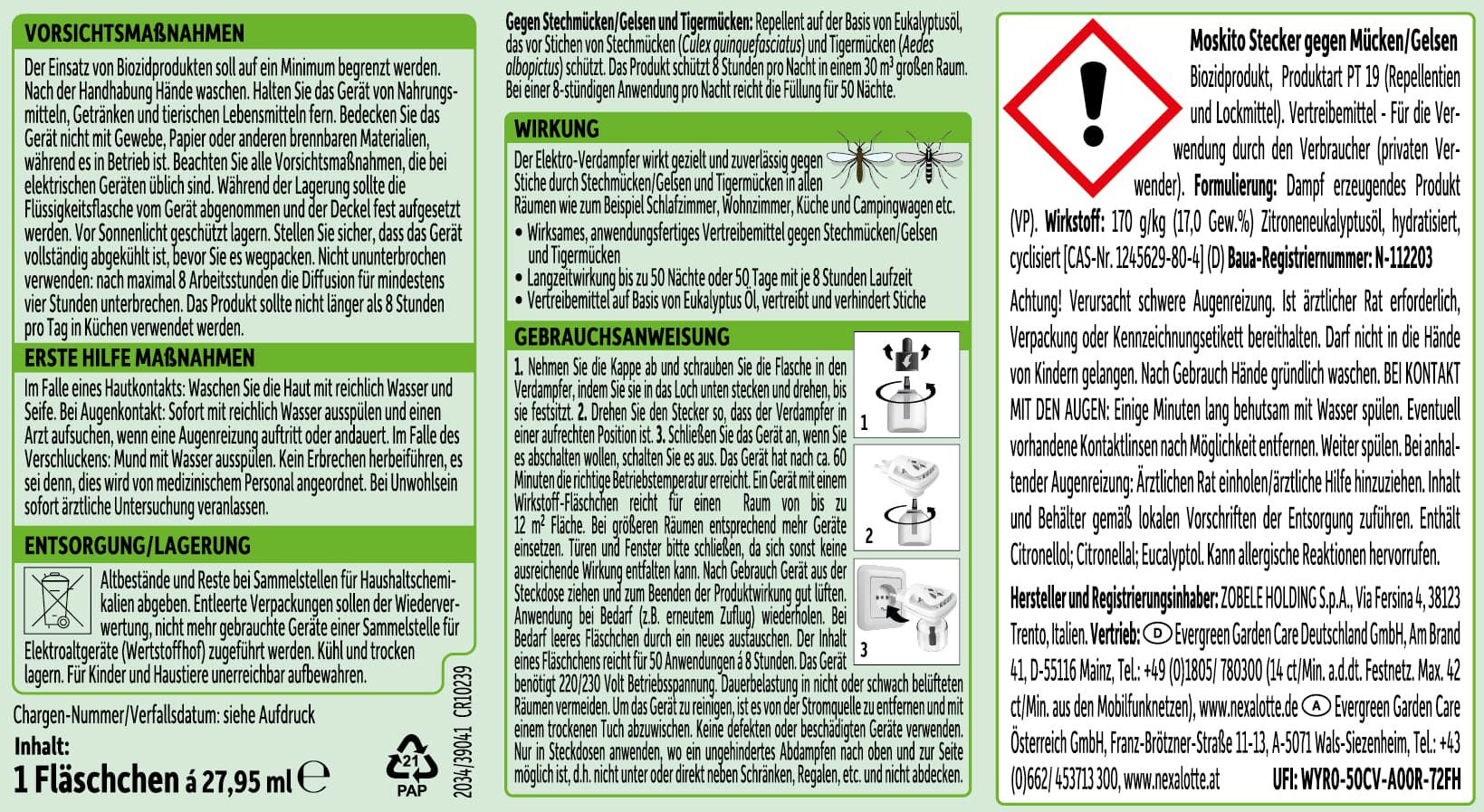 Produktbild Nexa Lotte Moskito Stecker Nachfüllung 2 von 2