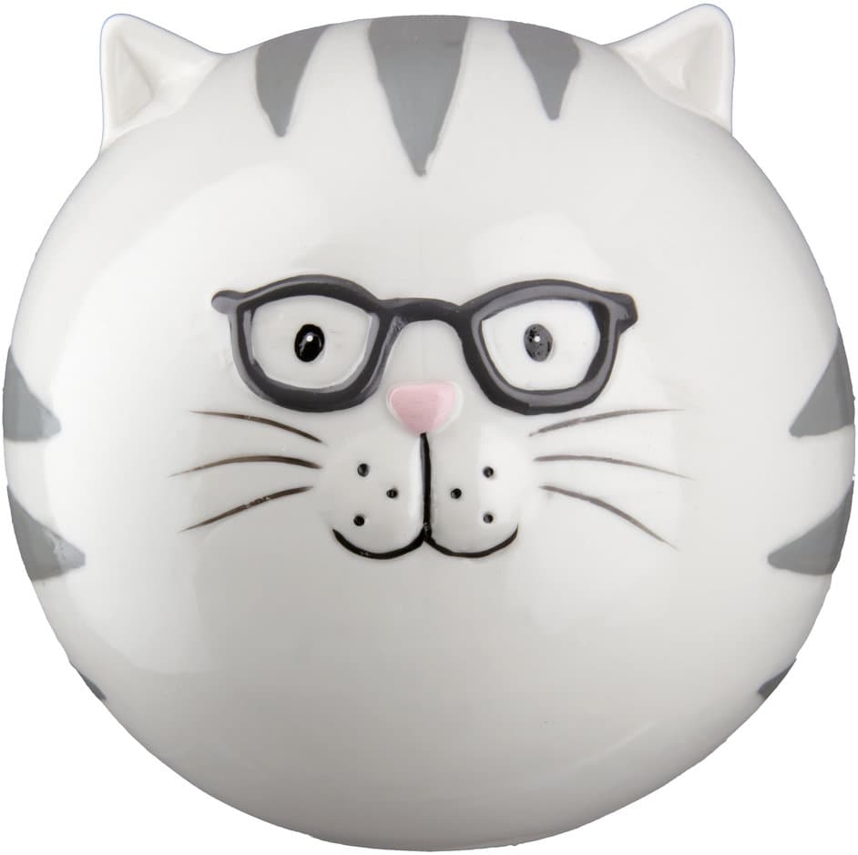 GILDE Spardose Katze Brillo Ø13cm