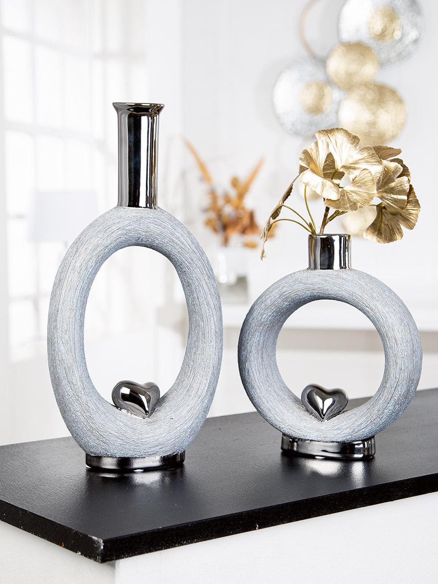 Produktbild GILDE Vase Love 20cm 2 von 4