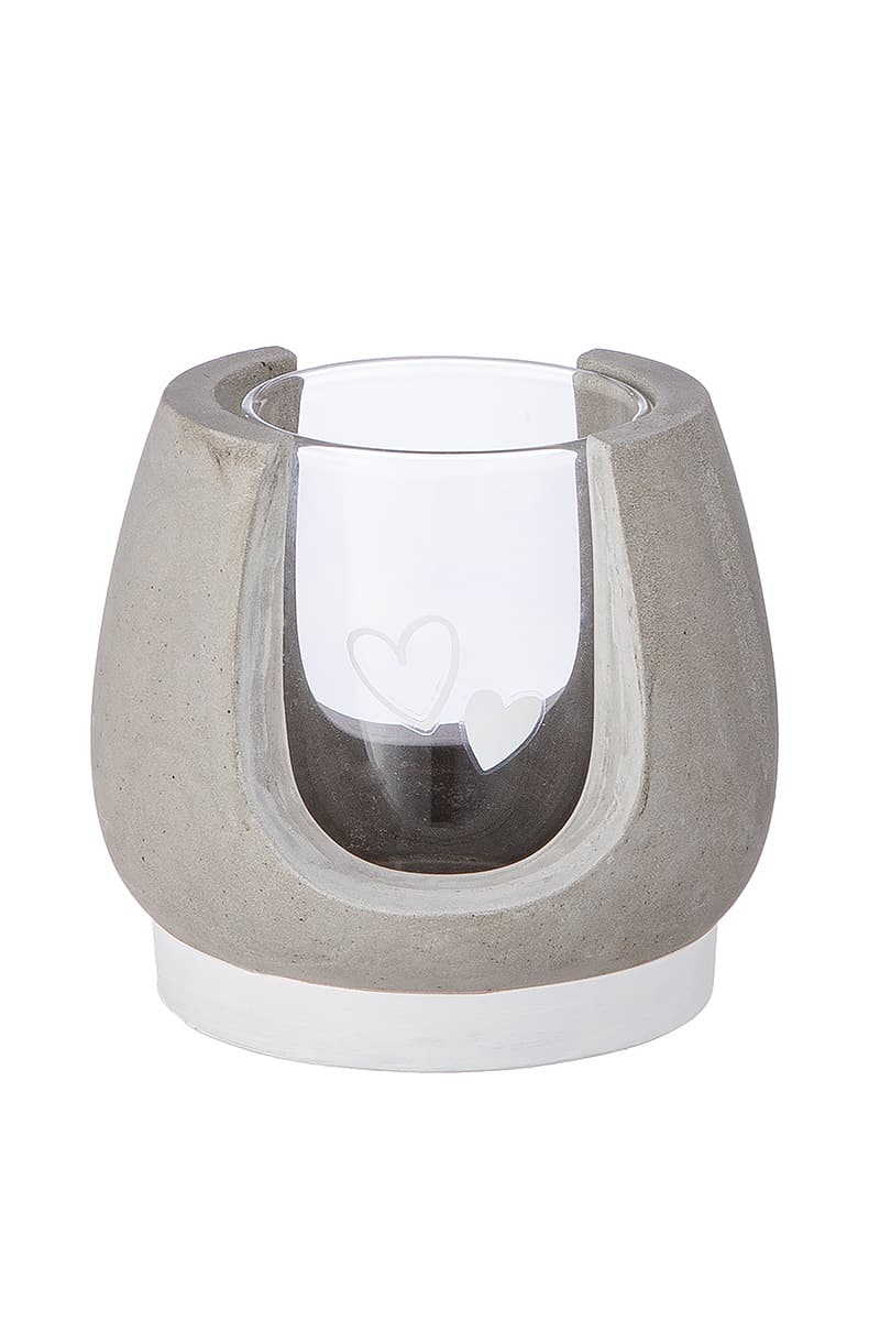 GILDE Windlicht Bauchig Hearts