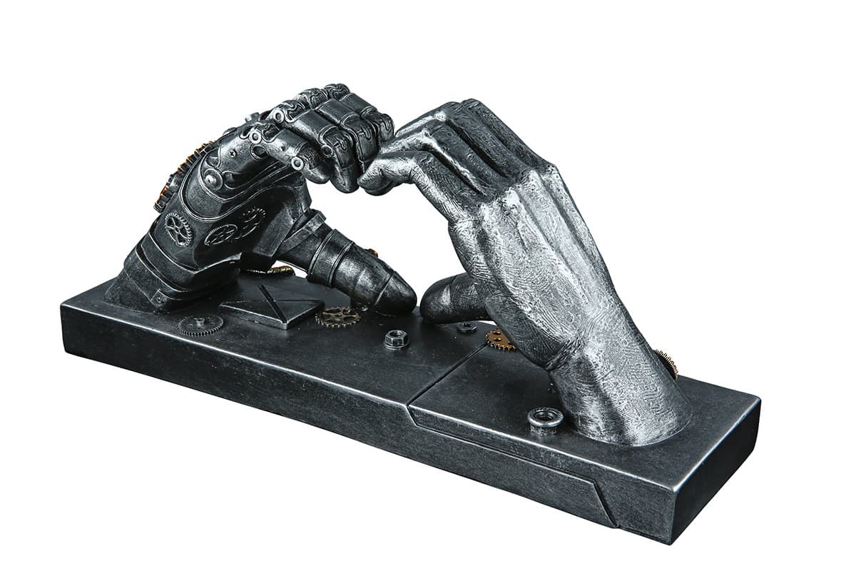 Produktbild Casablanca Steampunk Poly Skulptur Hand Herzform H=16cm 3 von 4
