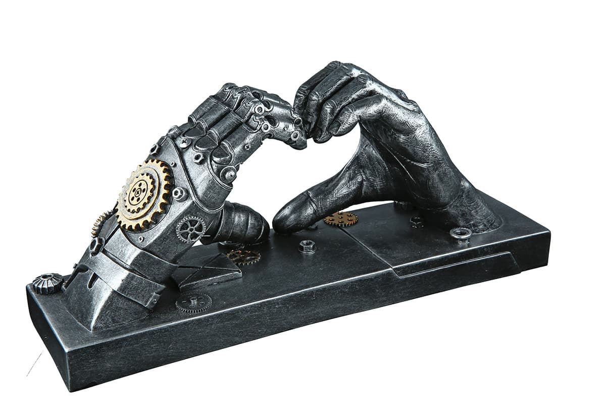 Produktbild Casablanca Steampunk Poly Skulptur Hand Herzform H=16cm 2 von 4
