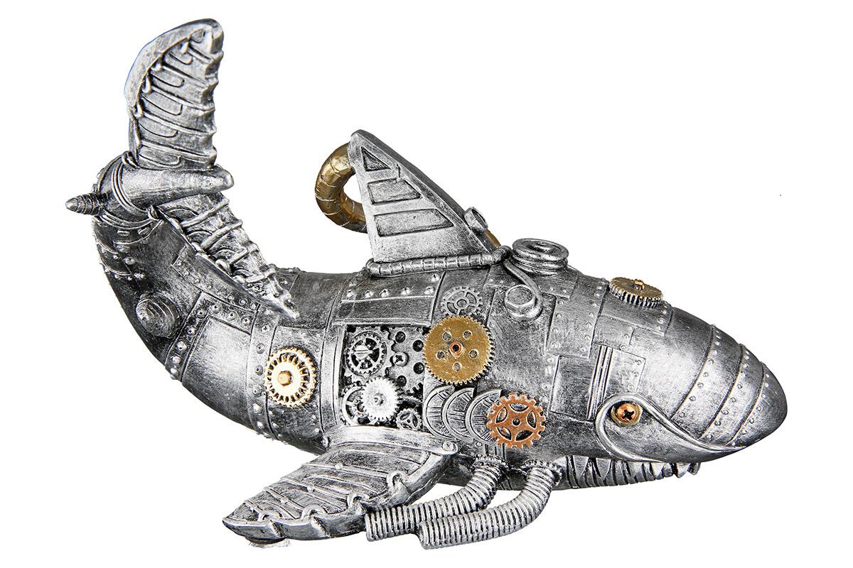 Produktbild GILDE Figur Hai Steampunk 17cm 3 von 4
