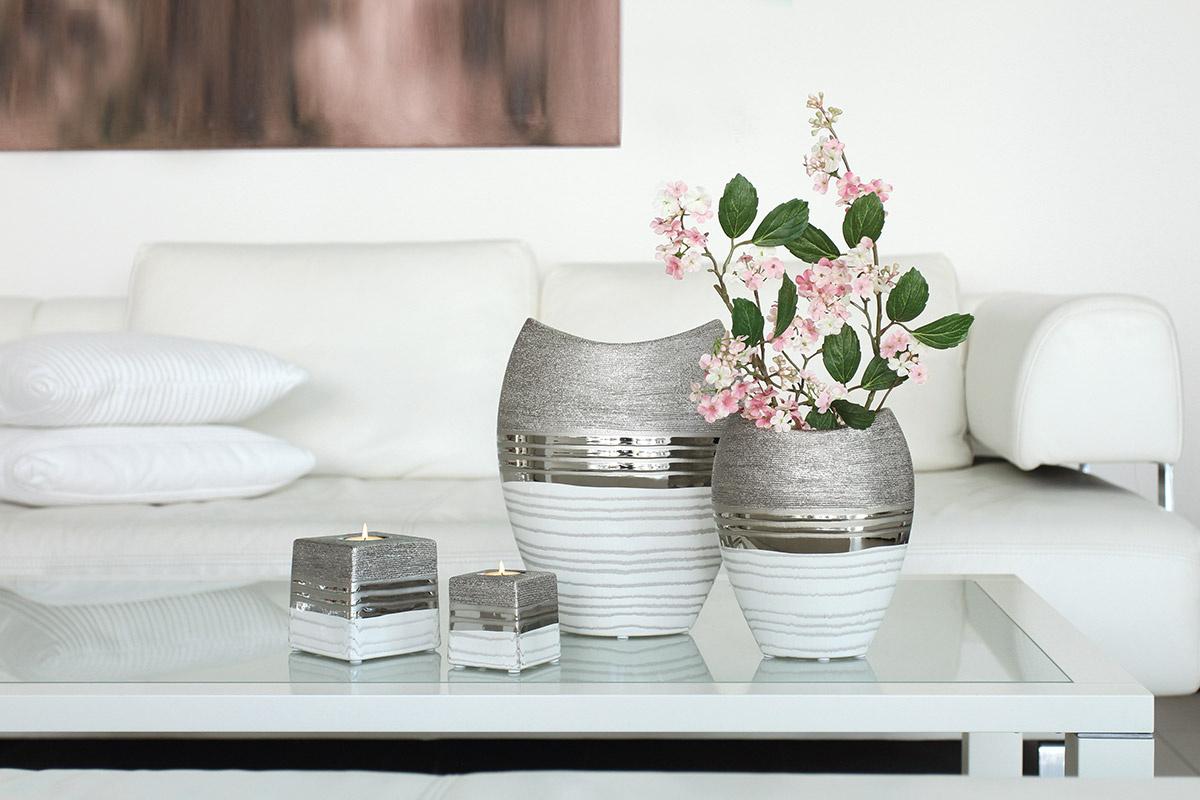 Produktbild GILDE Keramik ovale Vase Lavena H=29,5cm 2 von 2