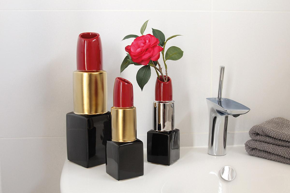 Produktbild GILDE Modern Time Vase Lippen 30cm 2 von 2