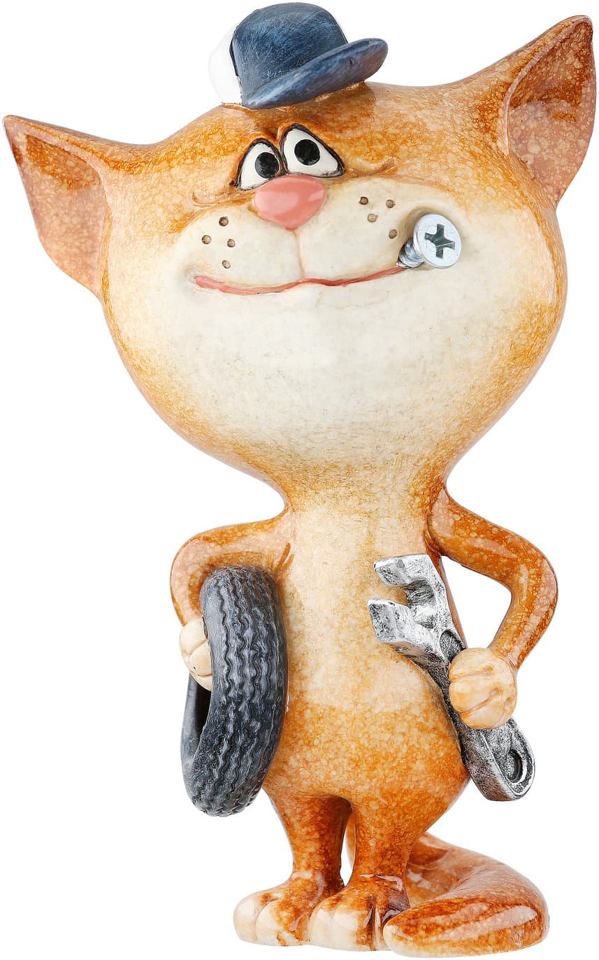 GILDE Figur Katze Schrauber