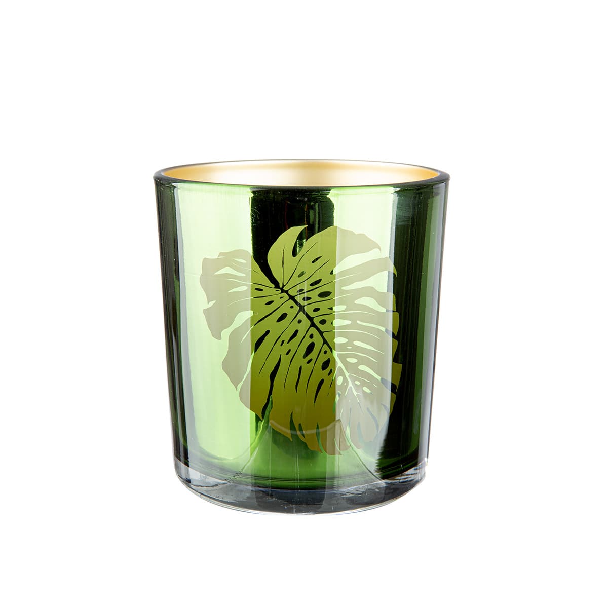 GILDE Windlicht Monstera H=8cm
