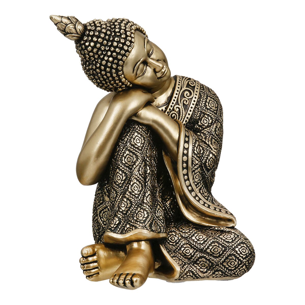 GILDE Figur Denkender Buddha H=16,5cm